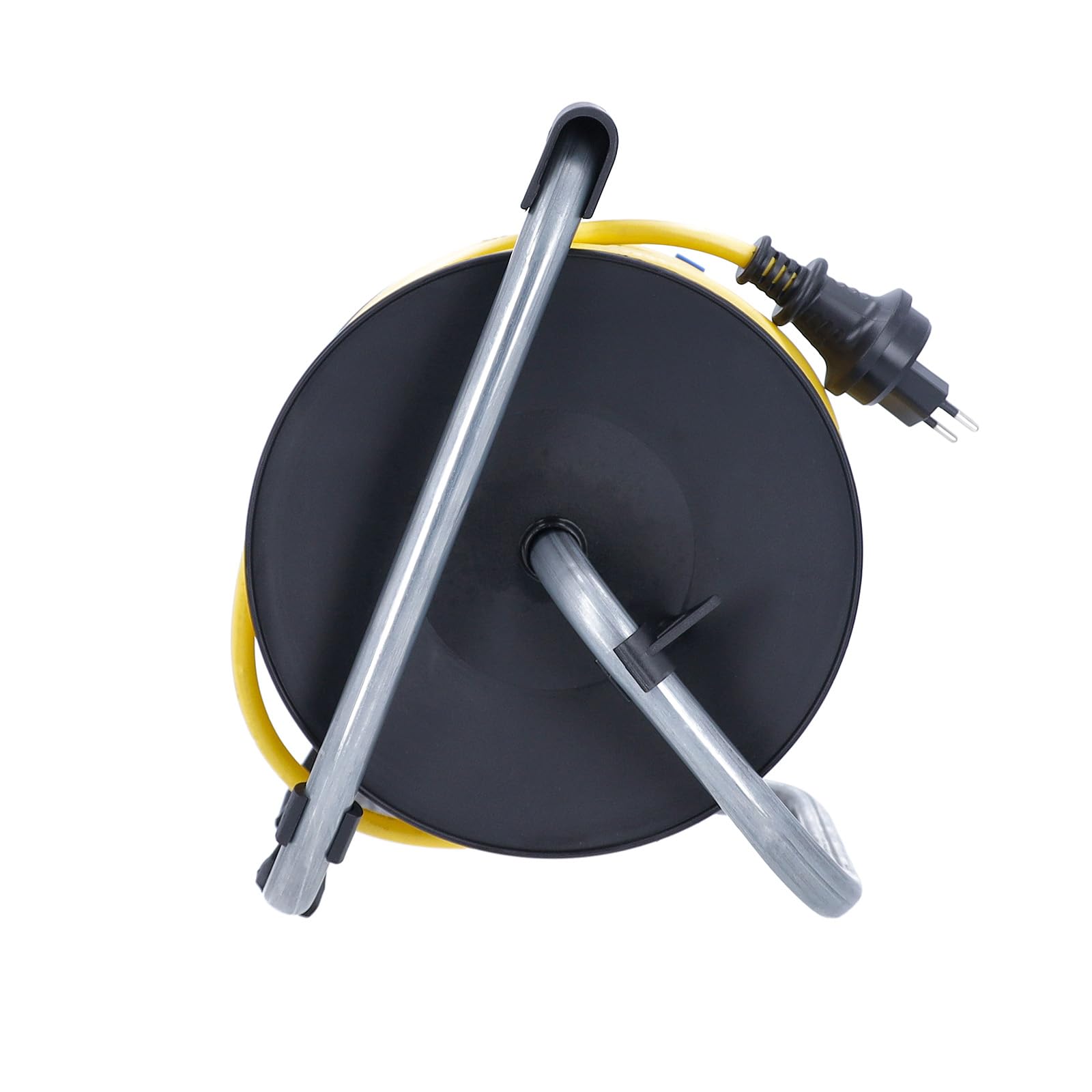 as - Schwabe avvolgicavo 50 m AT-N07V3V3-F 3G2,5, IP44 esterno, con spina SEV T13 IP55, 3 prese Tipo 13, interruttore termico di protezione, Made in Germany