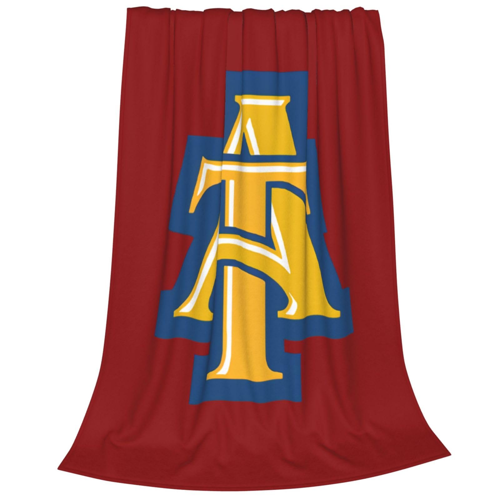 XRPUONG North Carolina A&T Aggies Fleece Blanket, Very Soft Microfiber Flannel Blanket for Couch Warm and Cozy for All Seasons