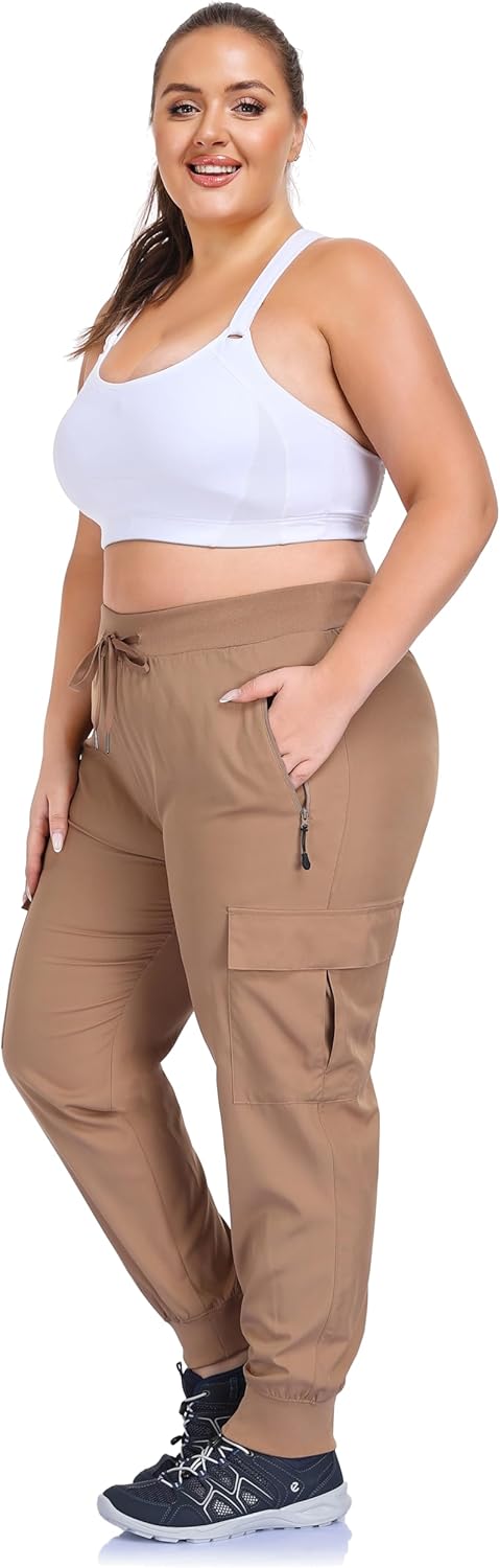 ZERDOCEAN Women's Plus Size Hiking Pants Lightweight Quick Dry Cargo Joggers Athletic Pants - Image 5