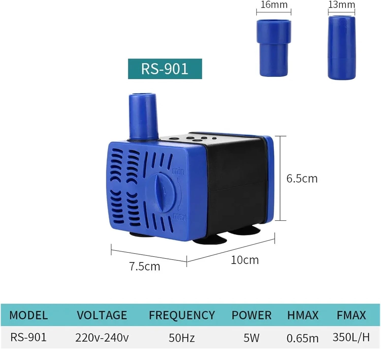 Industrial Water Pressure Diaphragm Pump 220V-240V Silent Filter Submersible Pump Small Household Garden Fountain Circulation Pumps(RS-901)
