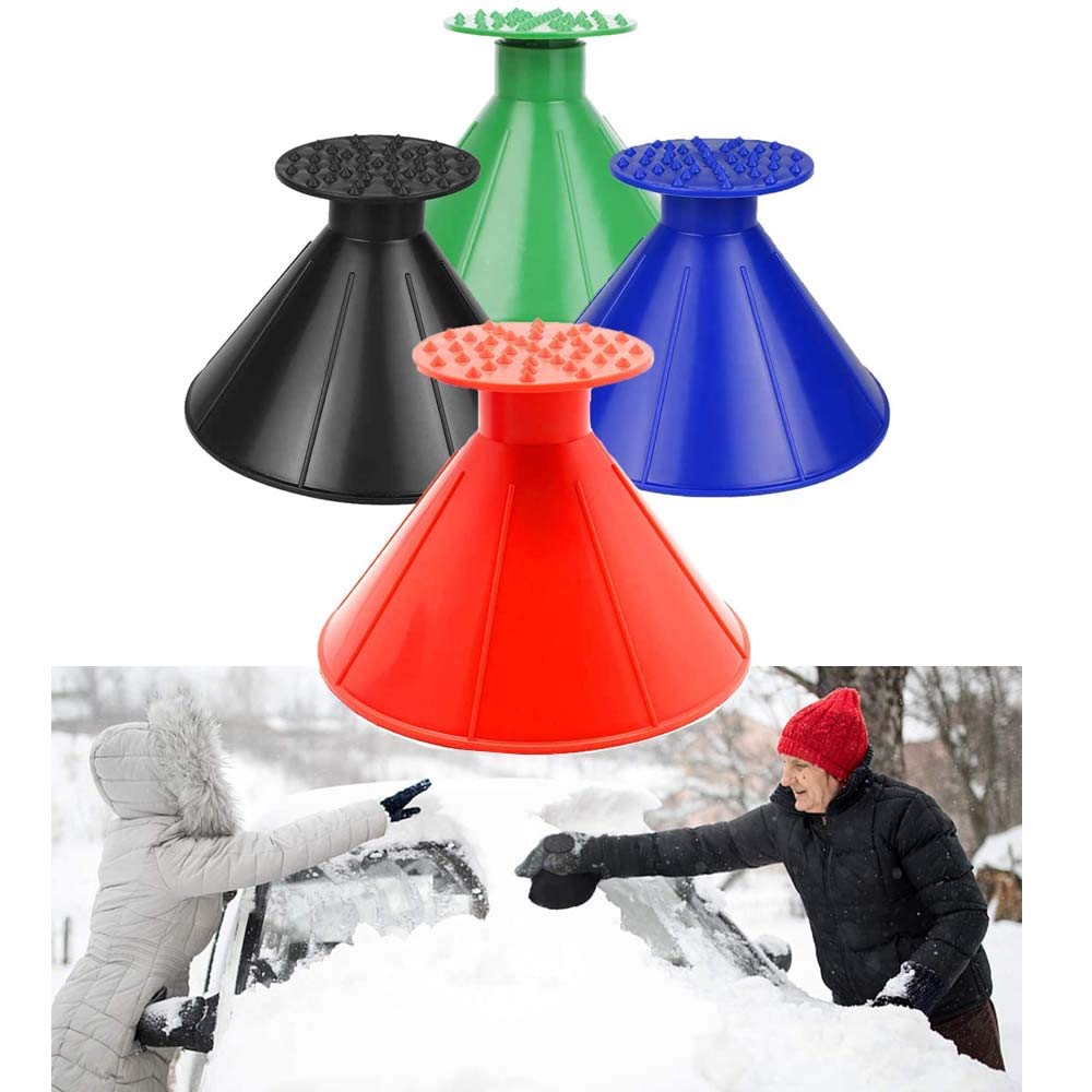 Skrobaczka do lodu 4szt. Zmniejsz szybę przednią Ice Harvest Magia Magiczna skrobaczka do śniegu Restalking Rediscos Ice Rasta-Upgrade 3-in-1 Tankowanie i usuwanie