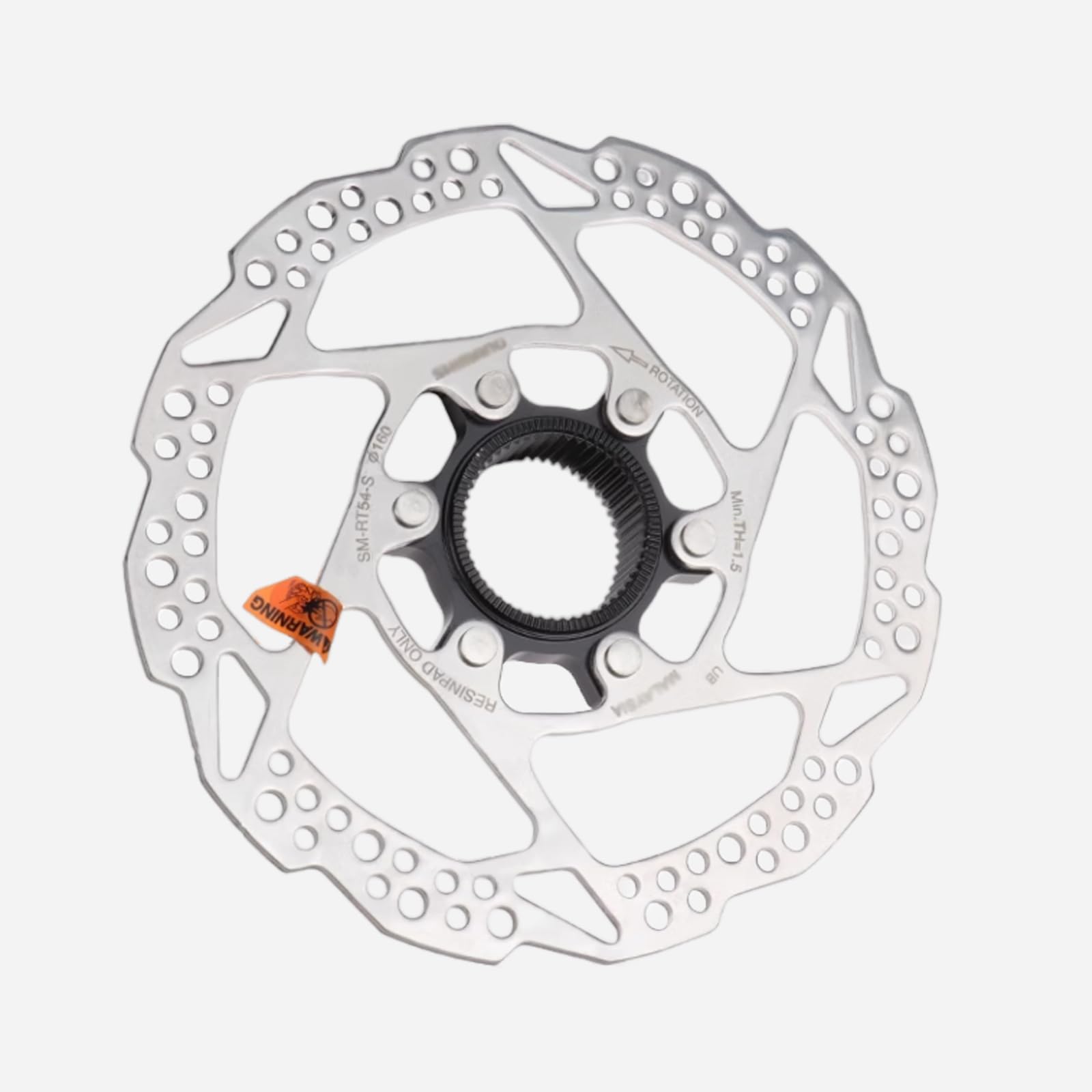 Newgoal Centre Lock Bicycle Brake Disc Compatible with Shimano SM-RT54 180MM Brake Disc, 180 mm Centre Lock Disc Brake Rotor