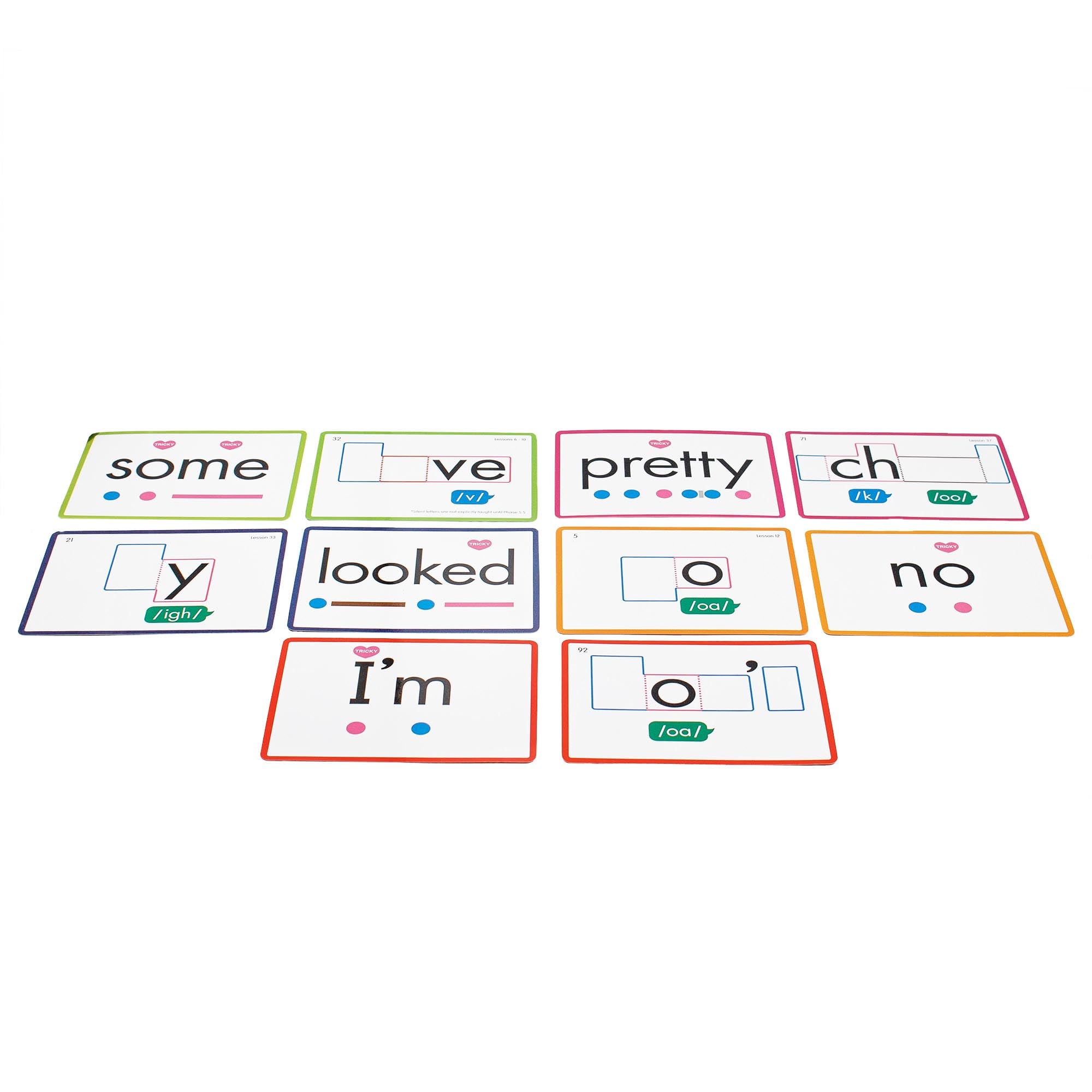 Junior Learning: Rainbow Phonics - Heart Words - 93 Word Cards, Flash Cards Use Visual Clues to Learn Core Words, Level Based Cards, Kids Ages 4+ - Image 5