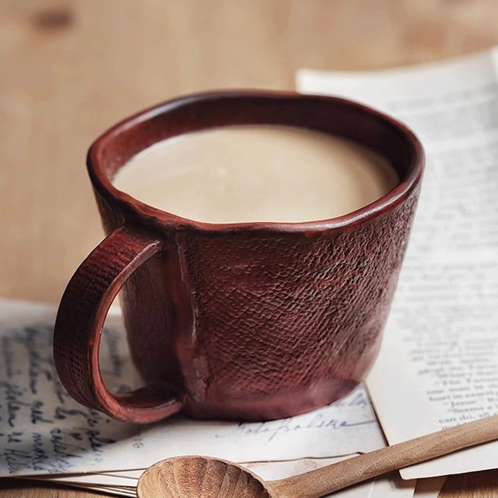 ENGENDER Tazas Cafe Taza De Café Creativa Hecha A Mano, Taza De Té For Desayuno En Casa, Restaurante Retro Mug Cups(A)