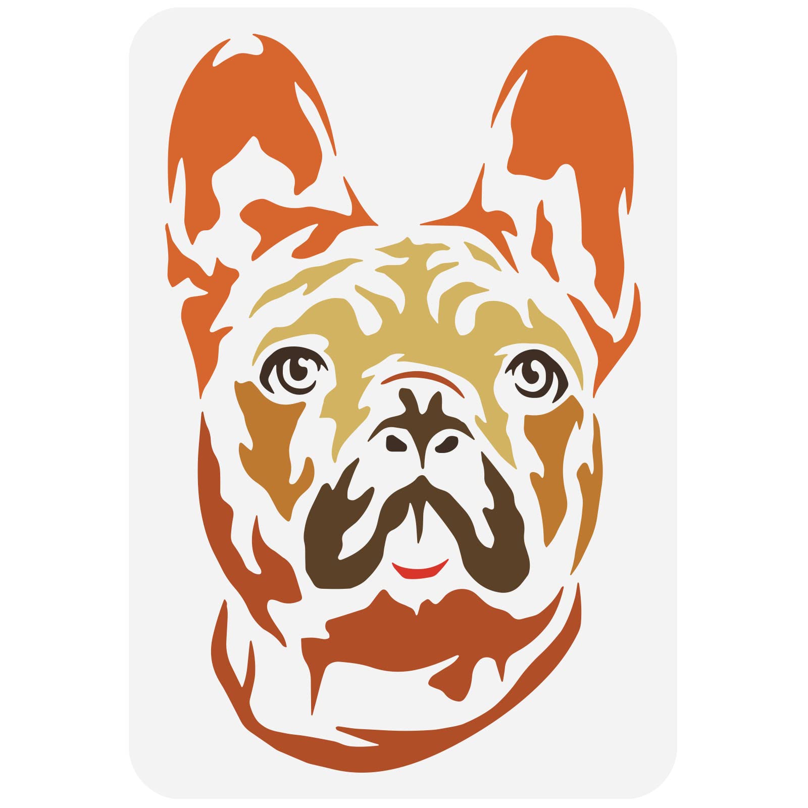 frenchbulldogぺージ Amazon.com : FINGERINSPIRE French Bulldog Stencil 8.3x11