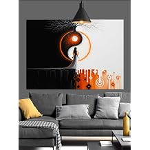 Yin Yang Denge Sembol  Dekoratif Kanvas - Mdf Ah ap Tablo