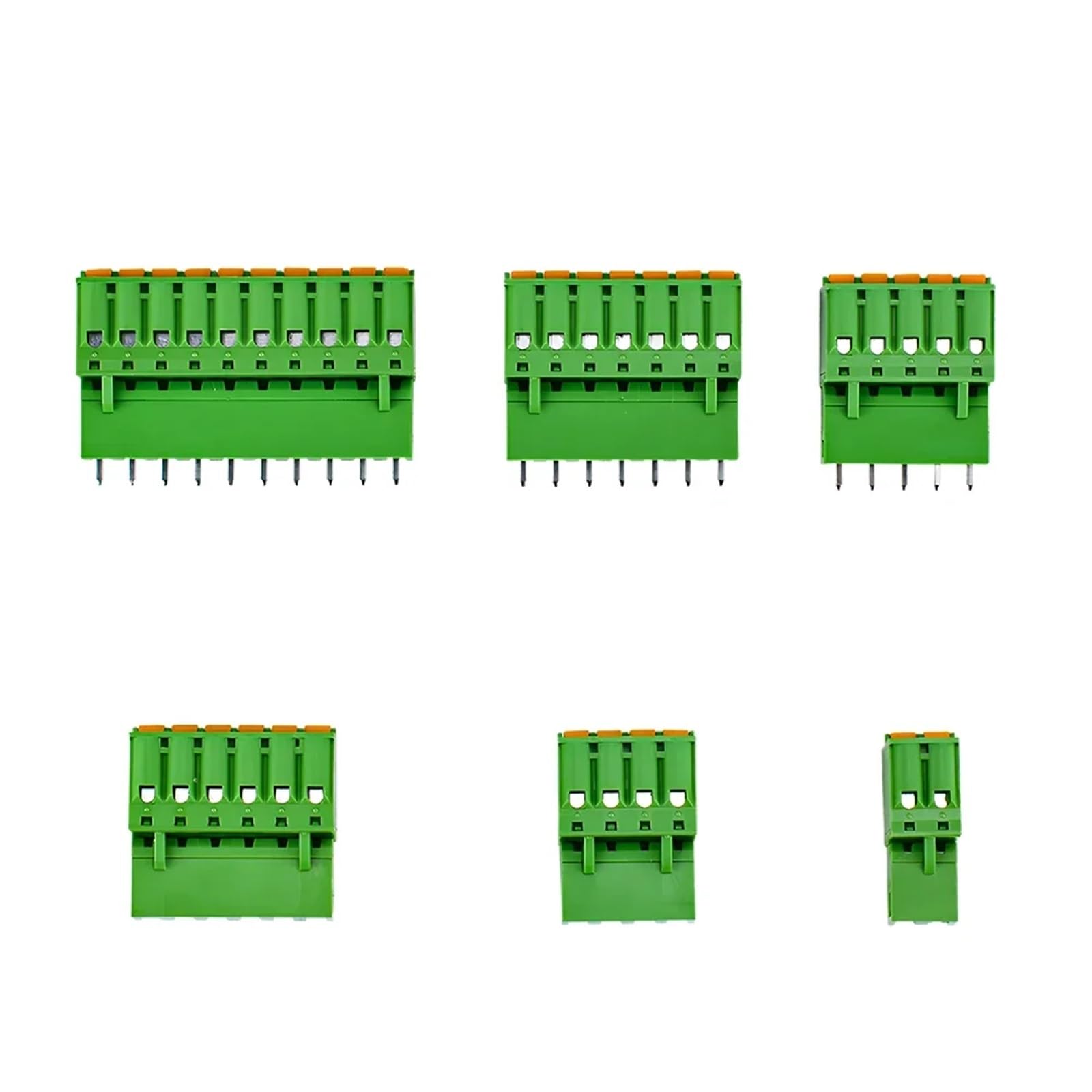 5 Sätze 2EDGKD 5,08 mm Steckklemmenblock Druckfeder Leiterplattenstecker rechtwinklig und gerade Nadel 2P 3P Stiftleistenbuchse(Right Angle,3P)