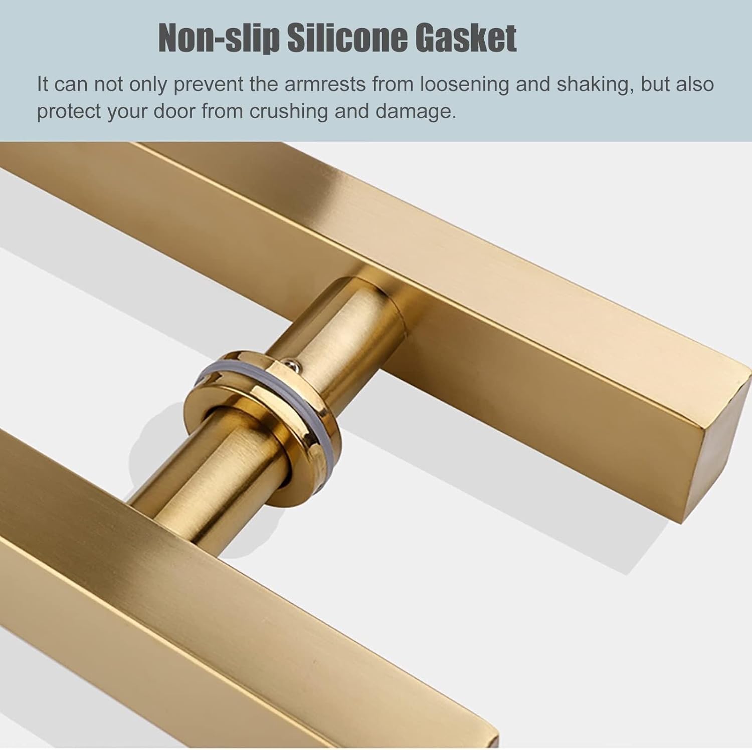 Heavy Duty Commercial Sliding Glass Barn Door Handle Pull, Stainless Steel Push-Pull for Interior/Exterior, 20-59 Inch, Back-to-Back Mount, Multiple Finishes(Black,80cm/31.5in)