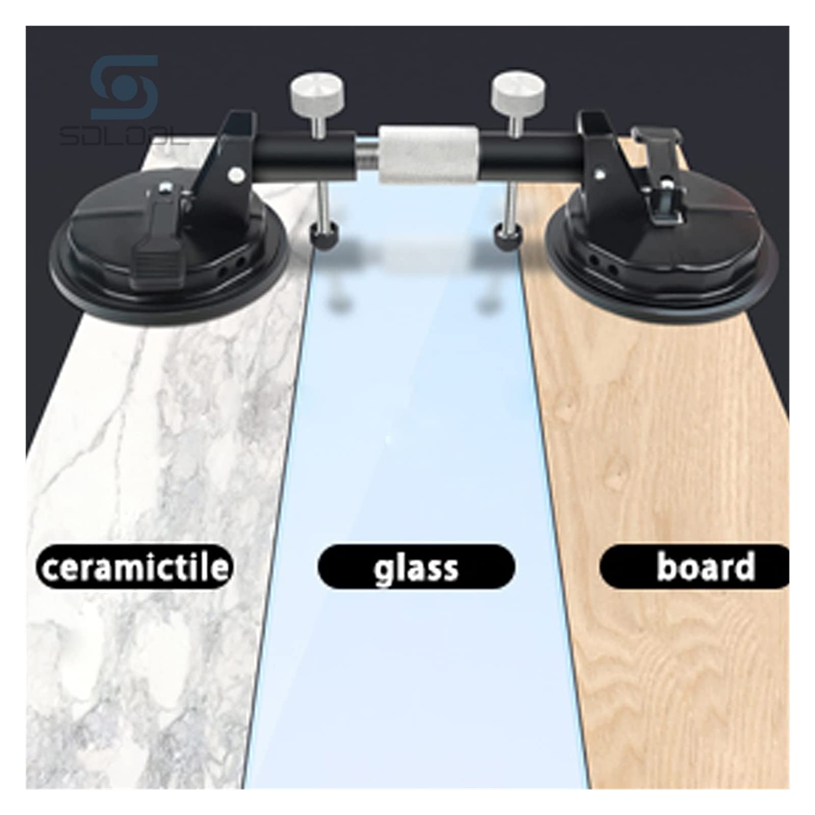 Lot De 2 Ventouses Réglables En Granit De 15,2 Cm Pour Assemblage Et Nivellement De La Pierre, Du Marbre, De La Dalle De Verre, Outil D'installation Professionnel Pour Plan De Travail