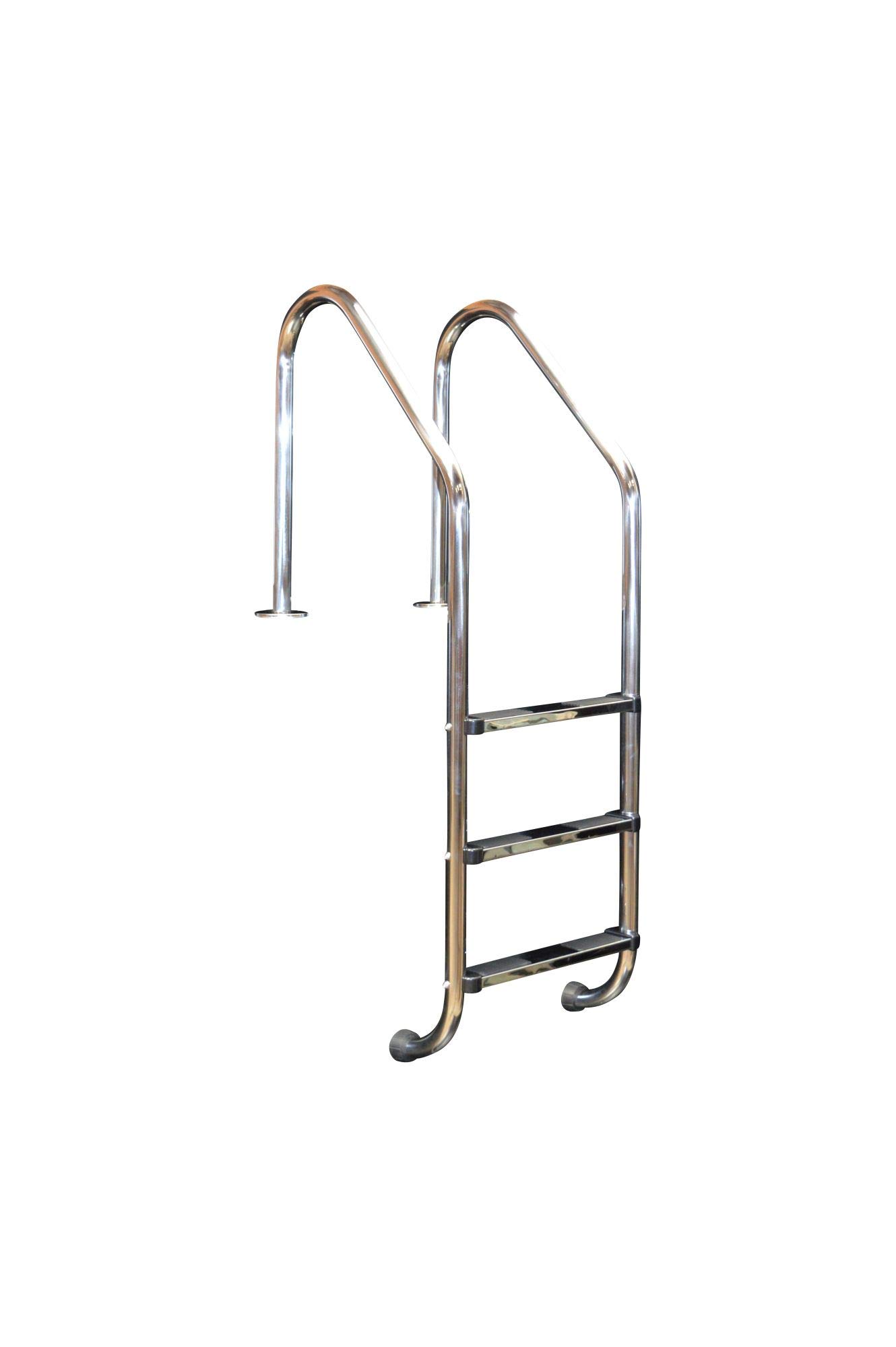 Acero inoxidable Piscina Escalera más Holm Socket de 3 niveles ancla