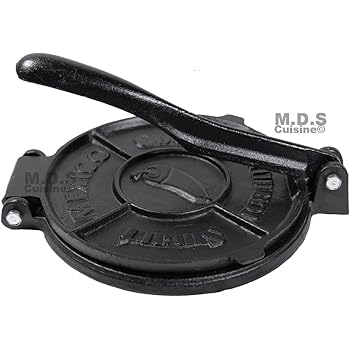 Tortilla Press Heavy Cast Iron, 8" Authentic Tortilla Press