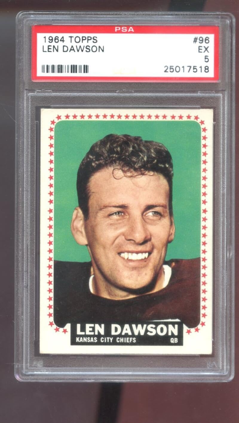 1964 Topps #96 Len Dawson PSA 5 Graded Football Card Kansas City Chiefs