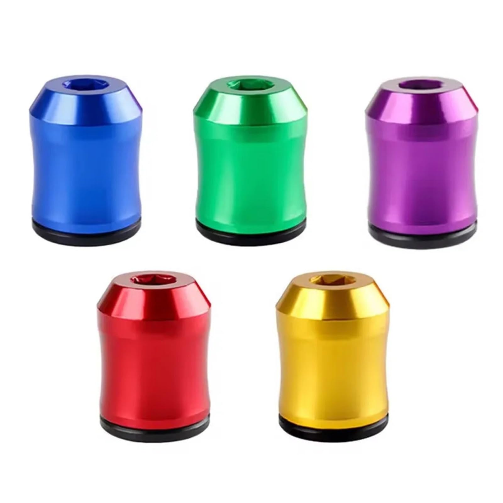 Bigbibi Multi 3/5Pcs Magnetic Screw Rings - Durable Magnetized Ring Screwdriver Bits For Woodworking With 6.35Mm Shank(Multi)