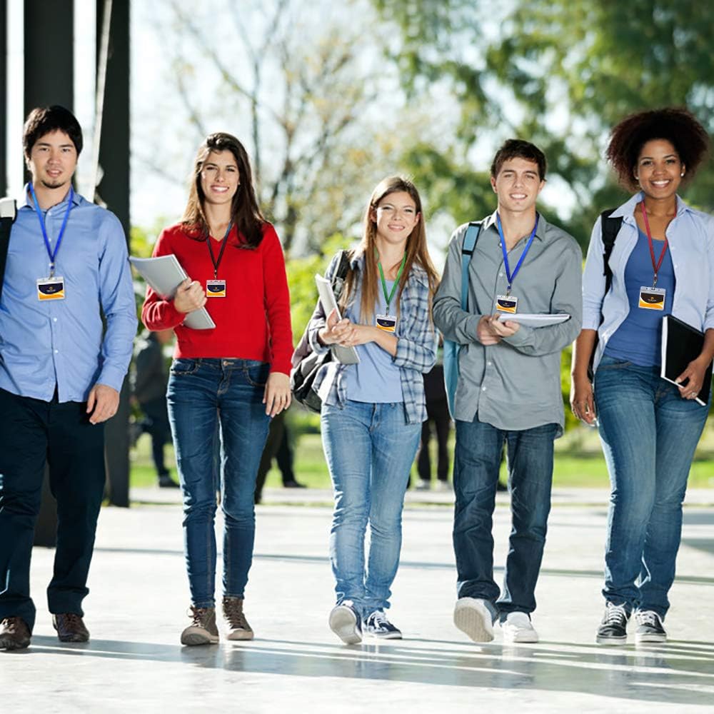 Ollain Badge Lanyards Neck Bulk Cruise Lanyards Lanyard with Clip for ID Card Name Tags Badge Holders (Red, 50 Pack) - Image 5