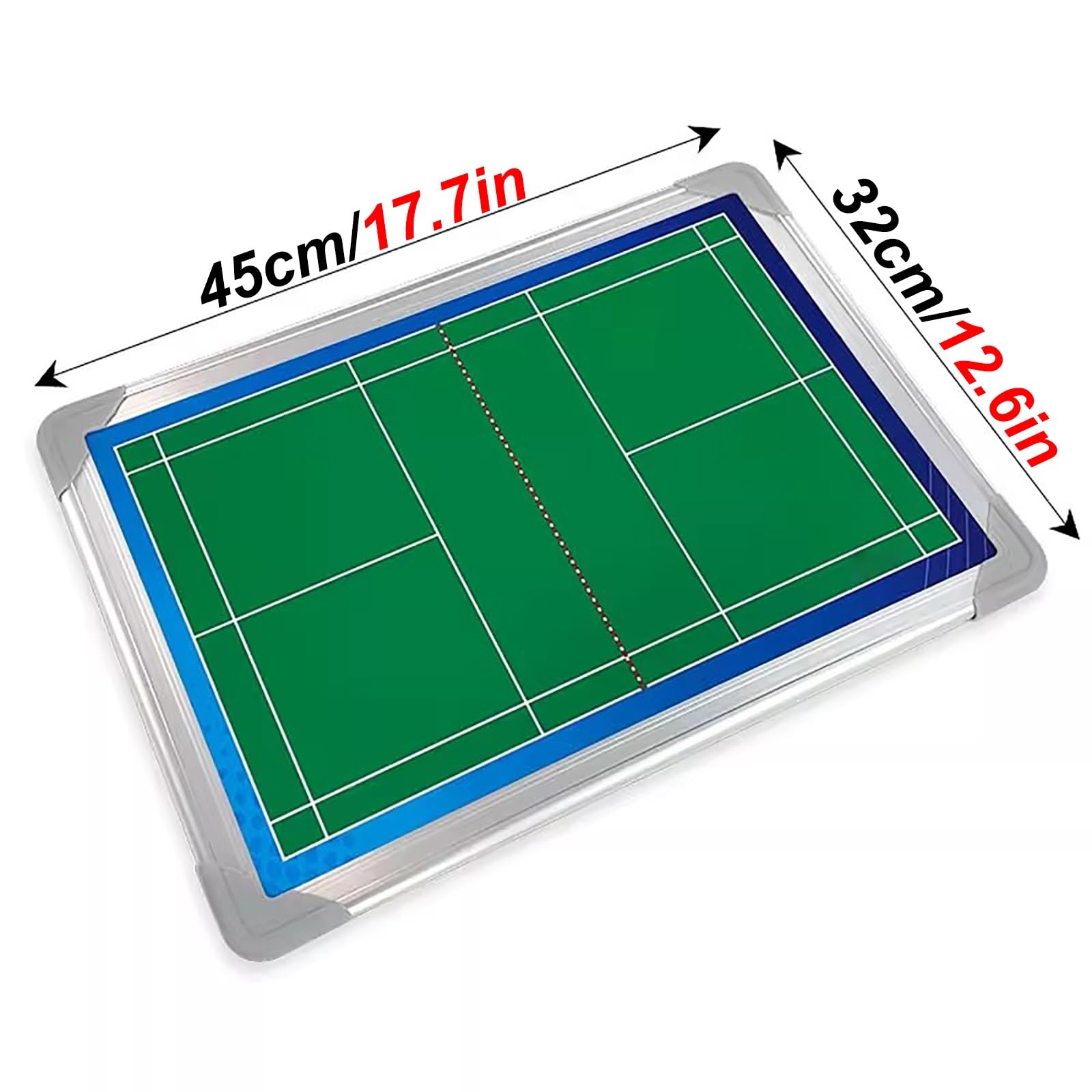 Magnetyczna Tablica do gry w Badmintona, Tablica Trenerska do Badmintona, Kompletne Akcesoria, Dwustronne Zastosowanie, łatwe Przenoszenia, Treningu Praktycznego
