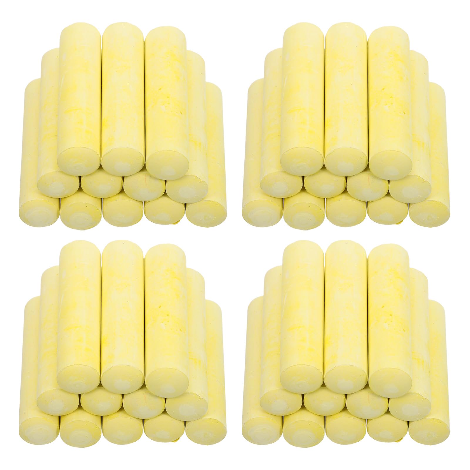 Zerodeko 80 craies jaunes, 10,5 cm de long, 2,5 cm de diamètre, craies de