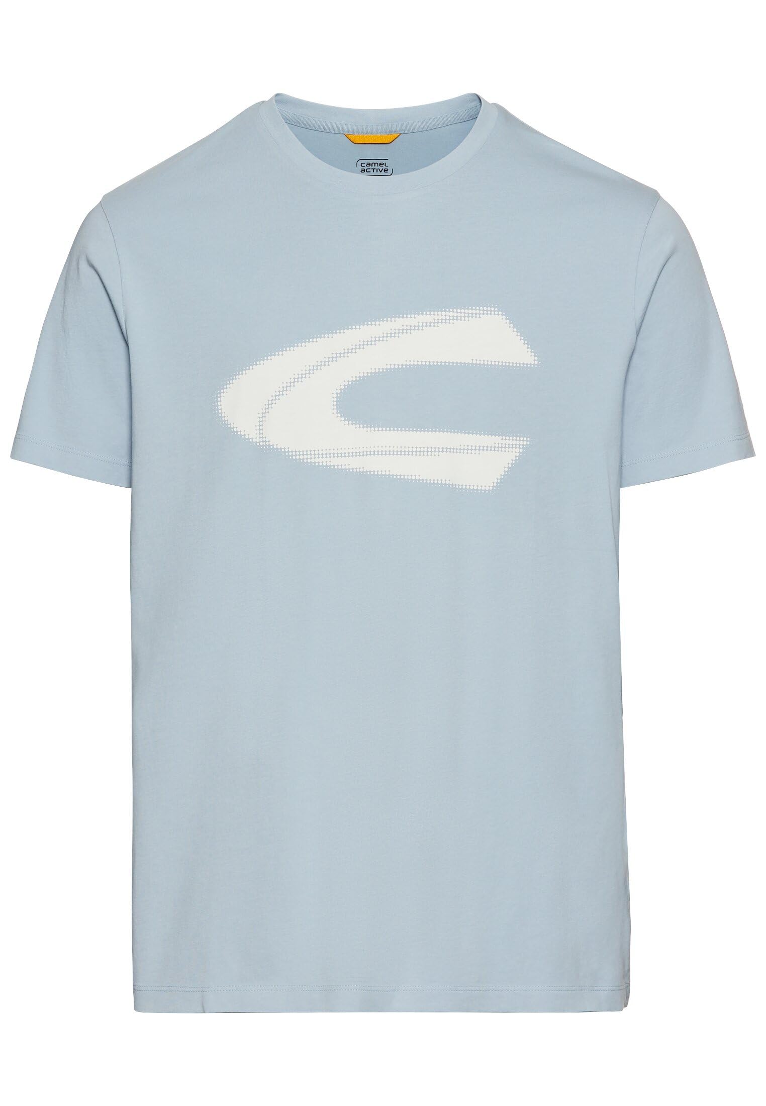 camel active Men's Organic Cotton T-Shirt, Blue, S