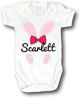 the T bird Baby,Clothing,Baby Boys 0-24m,Bodysuits & One-Pieces,Bodysuits Easter Bunny Baby Vest | Personalised Baby Vest | First Easter Keepsake | Easter Bunny Present | Easter Outfit | First Easter Outfit | Easter Gift