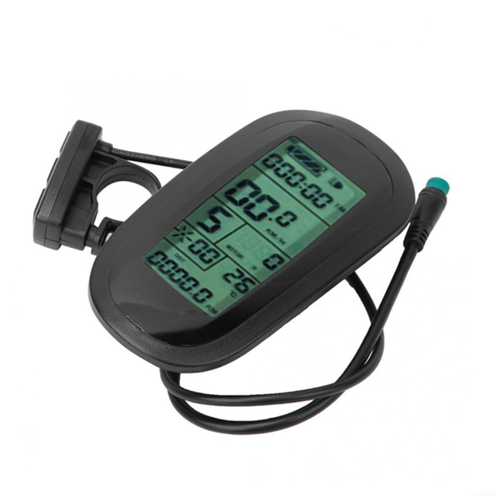 KT-LCD6 Display LCD per E-Bike, 24V-48V Auto-ID, 5-Pin Impermeabile, Pannello ABS per Controller KT, Accessori Ciclismo Pendolarismo