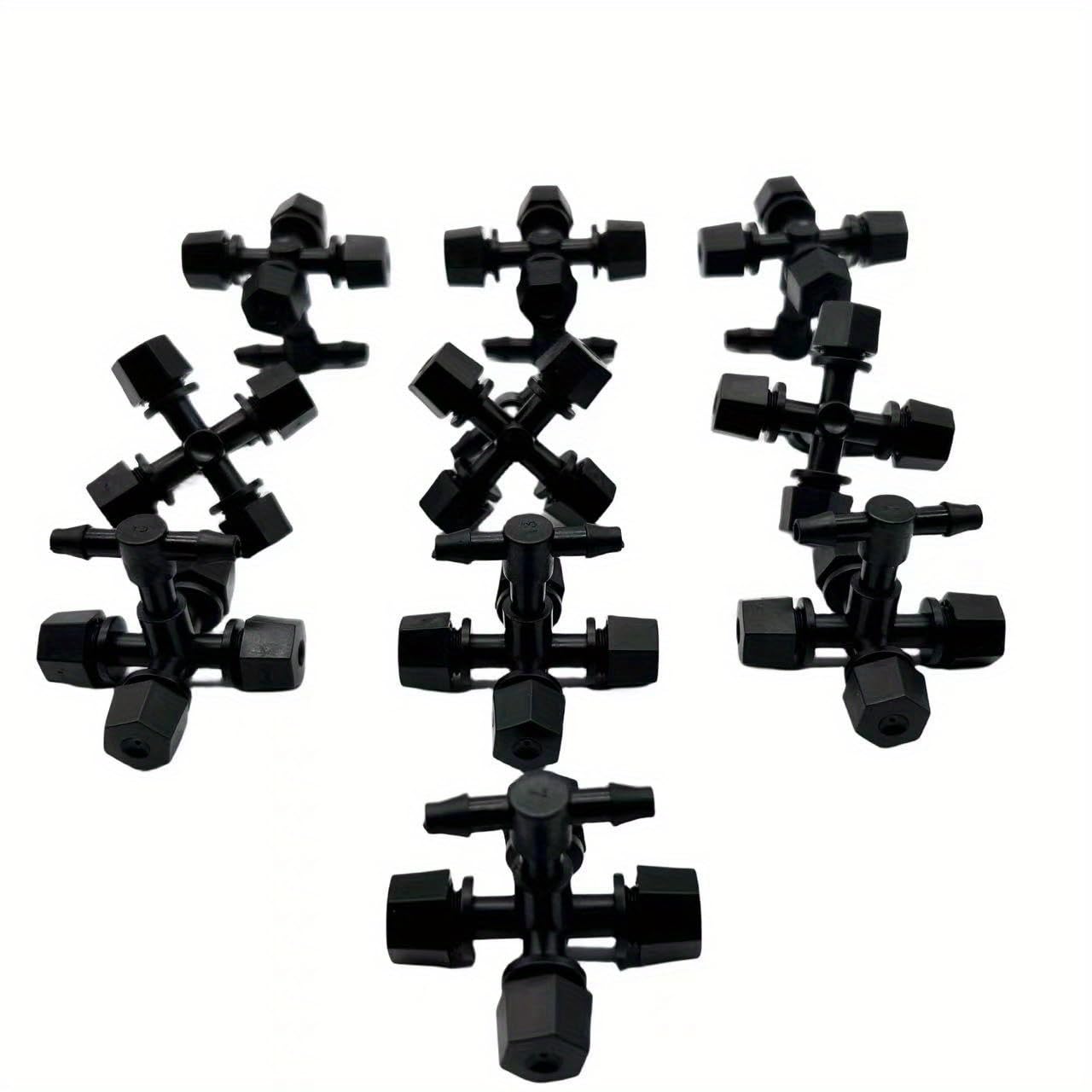 WOVSTNOV 10 Set 360 Degree Misting Nozzle Irrigation, Sprinklers Sprayer for Garden Irrigation System, Micro Sprayer Refraction Automizing Drippers (WP38-1)