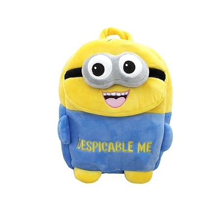 Shopaholic Cute Cartoon Movie Character Featured Soft Material School Bag for Kids