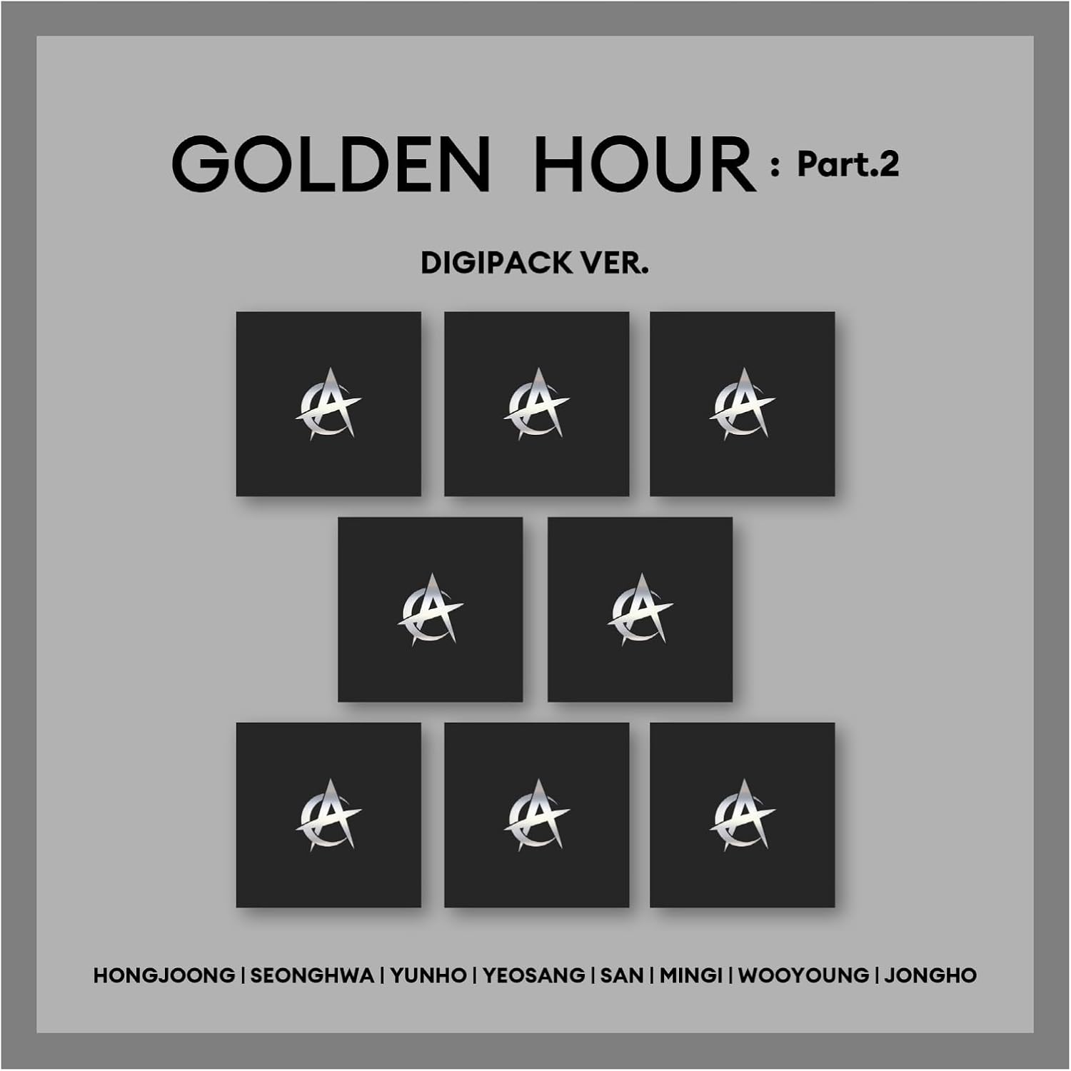 AT'EEZ GOLDEN HOUR Part.2 11th Mini Album with Tracking Sealed ATZ (Digipack 8 Version Set)