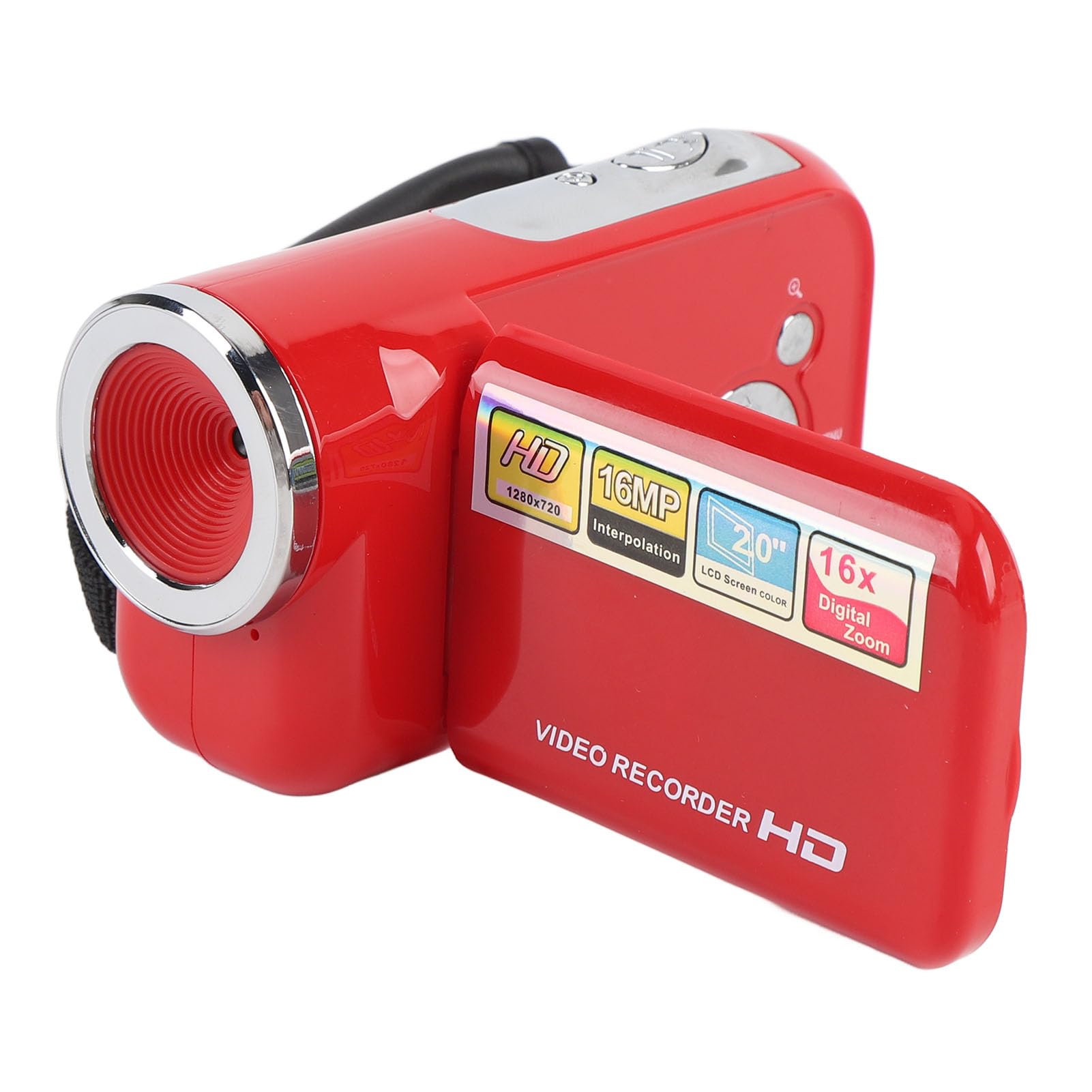 XUMIUZIY 1080P Video Camera, 16MP Digital Camcorder with 2 Inch LCD Screen 16X Digital Zoom Electronic Anti Shaking, for Vlogging Travel Wedding (Red)-image-44