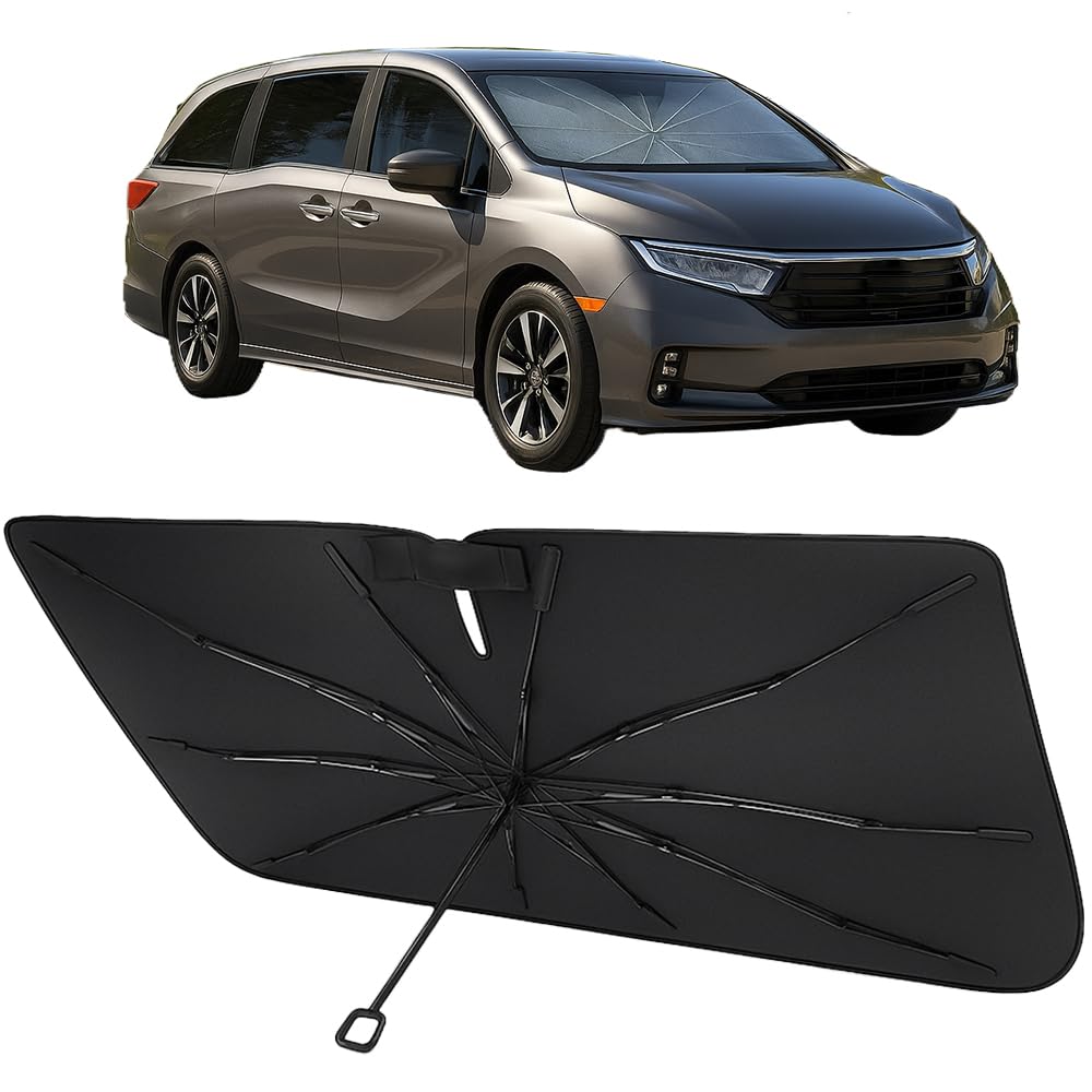 Proadsy Custom Fit 2018-2026 Honda Odyssey Windshield Sun Shade Umbrella