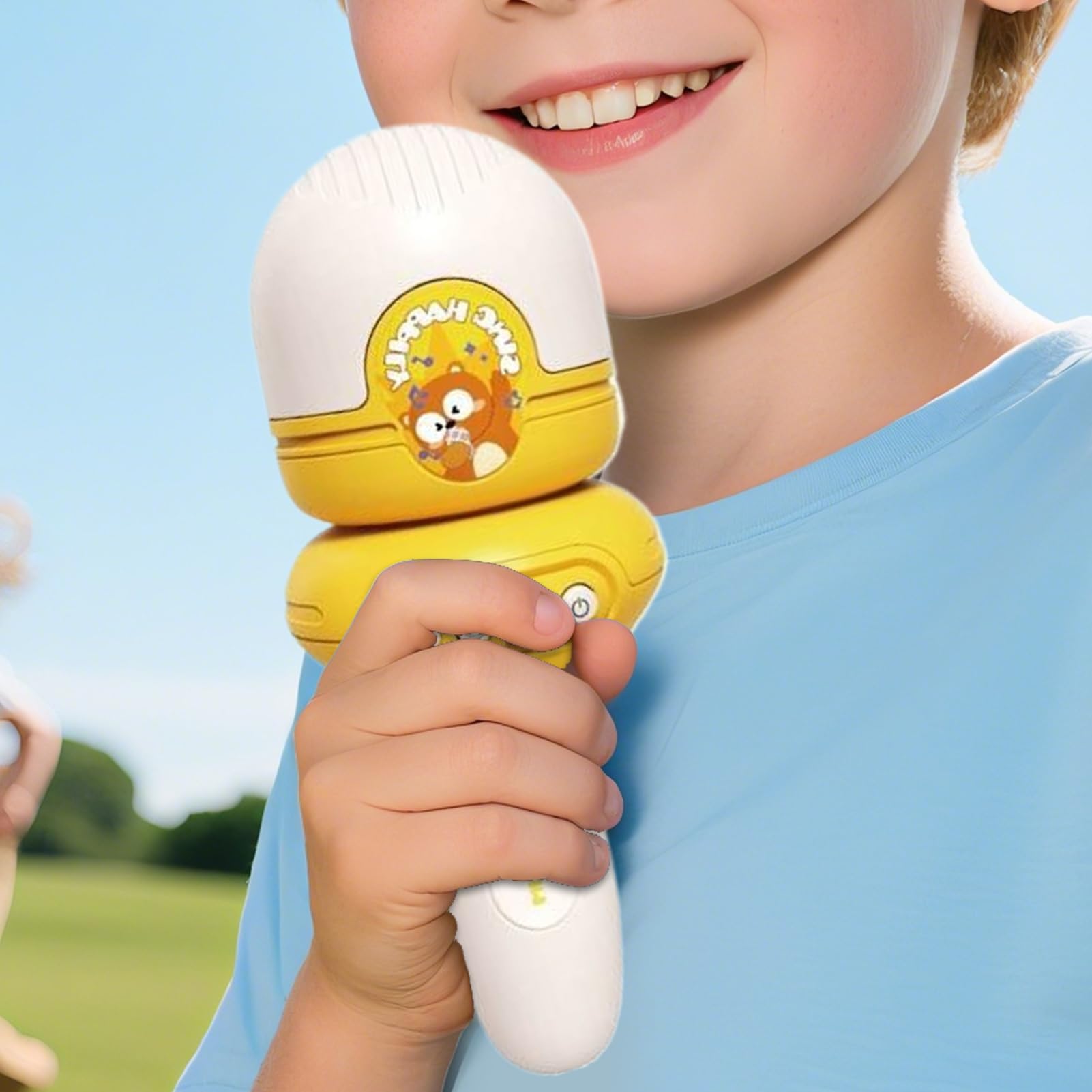Microfono Per Bambini Portatile con Musica Incorporata e Cambiavoce 3+ Anni