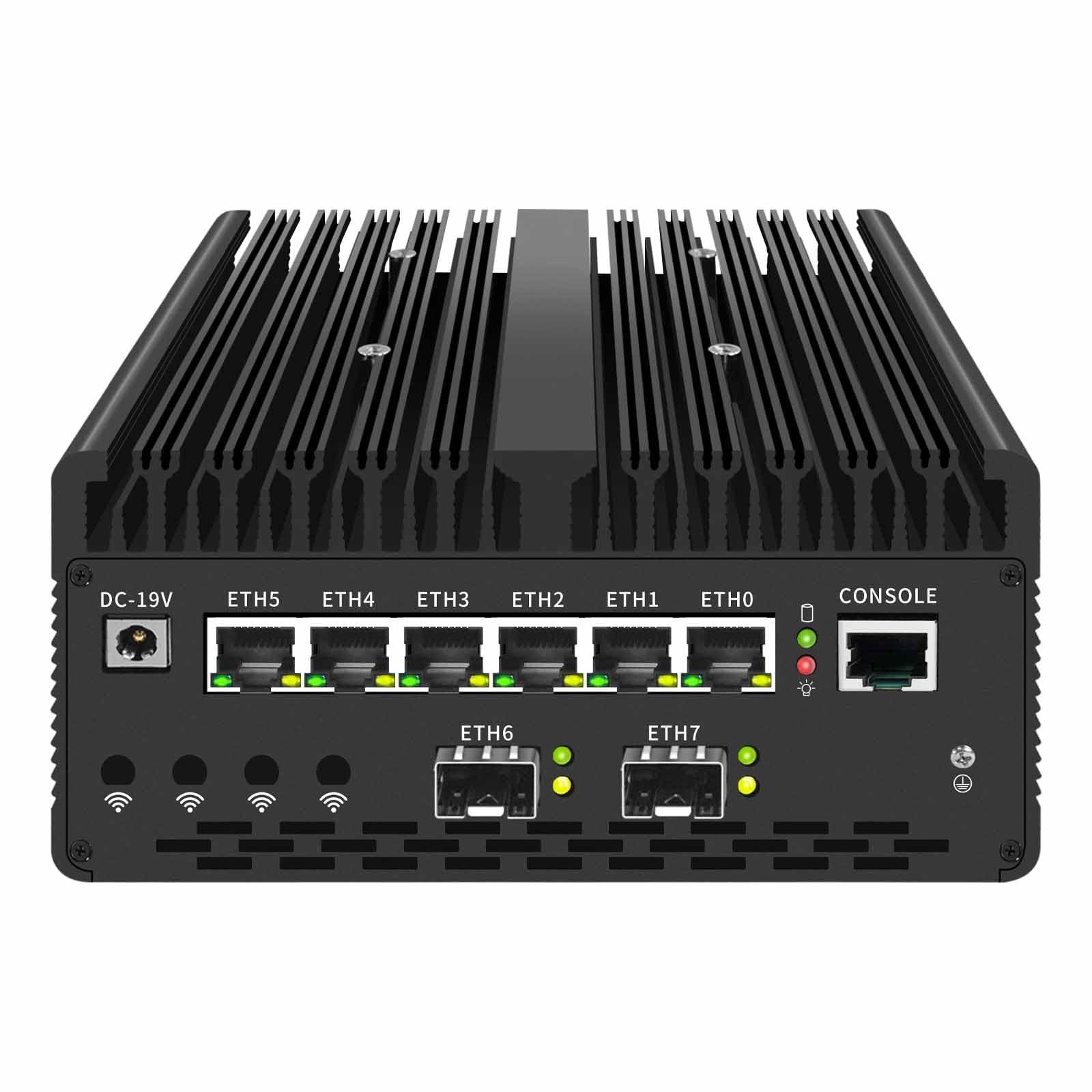 PcZinophyte Ultra 9 185H Firewall Mini PC 4x 2x 10G SFP 6 * 2.5G LAN vPro Thunderbolt 4 2xNVMe Home Lab Server — view 11