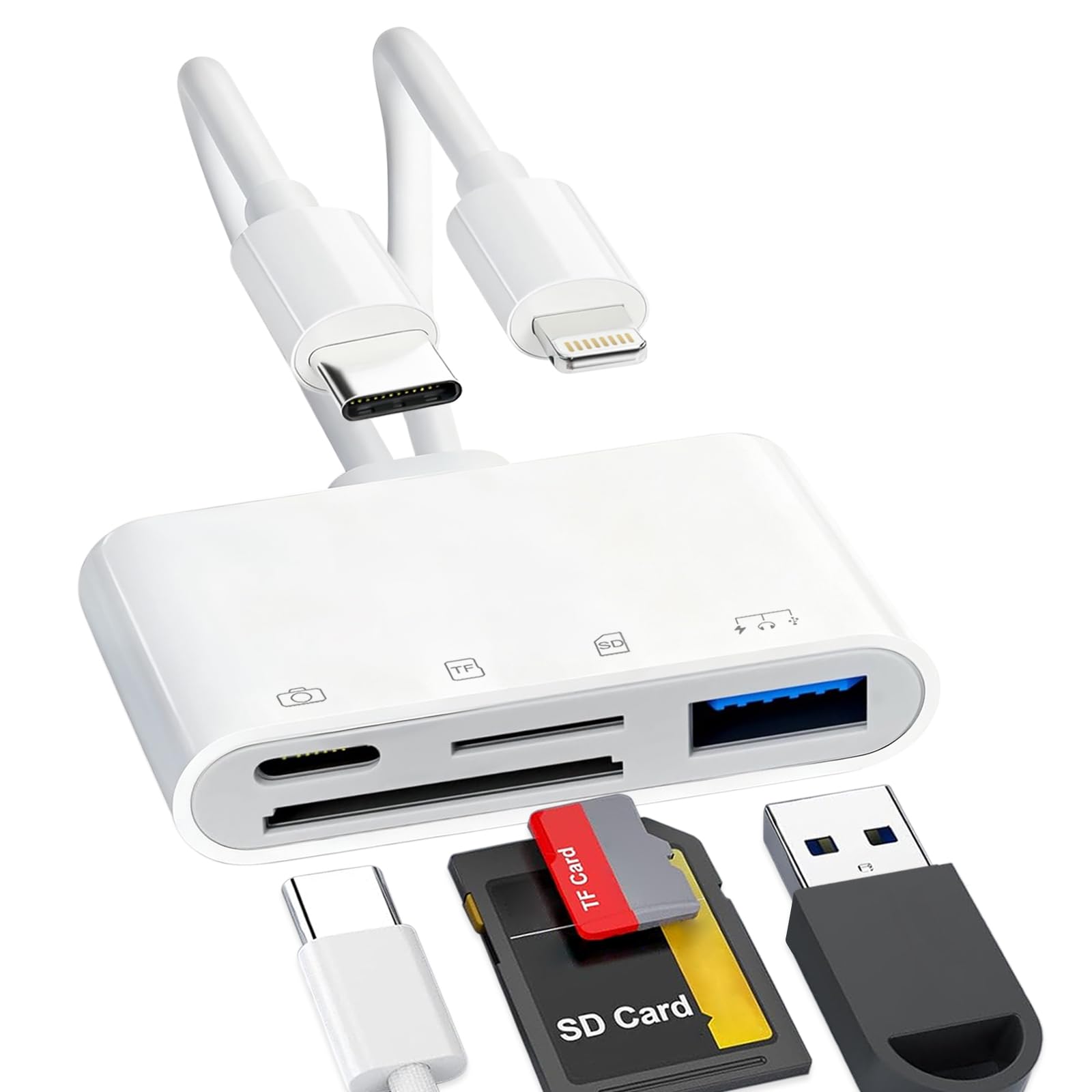 Amazon.co.jp: 【2026 MFi認証品】iPhone SDカードリーダー
