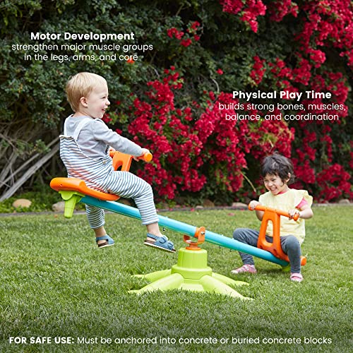image for ECR4Kids Spinner Seesaw - Swivel 360 Degree Spinning Teeter-Totter for