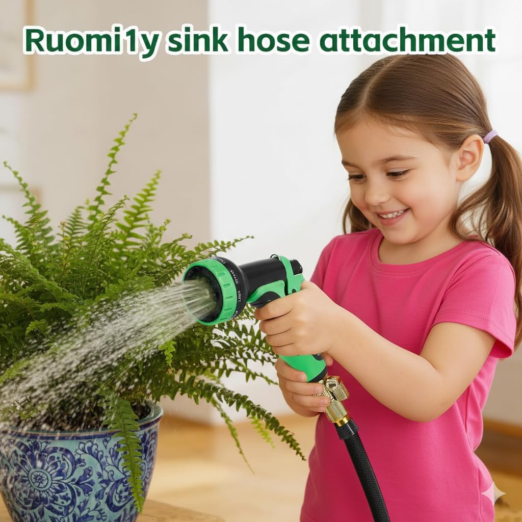 75 FT Sink Hose Attachment for Faucet Hose for Sink Faucet Used in Kitchens, Bathrooms, Watering Indoor Plants Pet Bathing, Durable, Easy to Install, Multi-Purpose Faucet Hose.