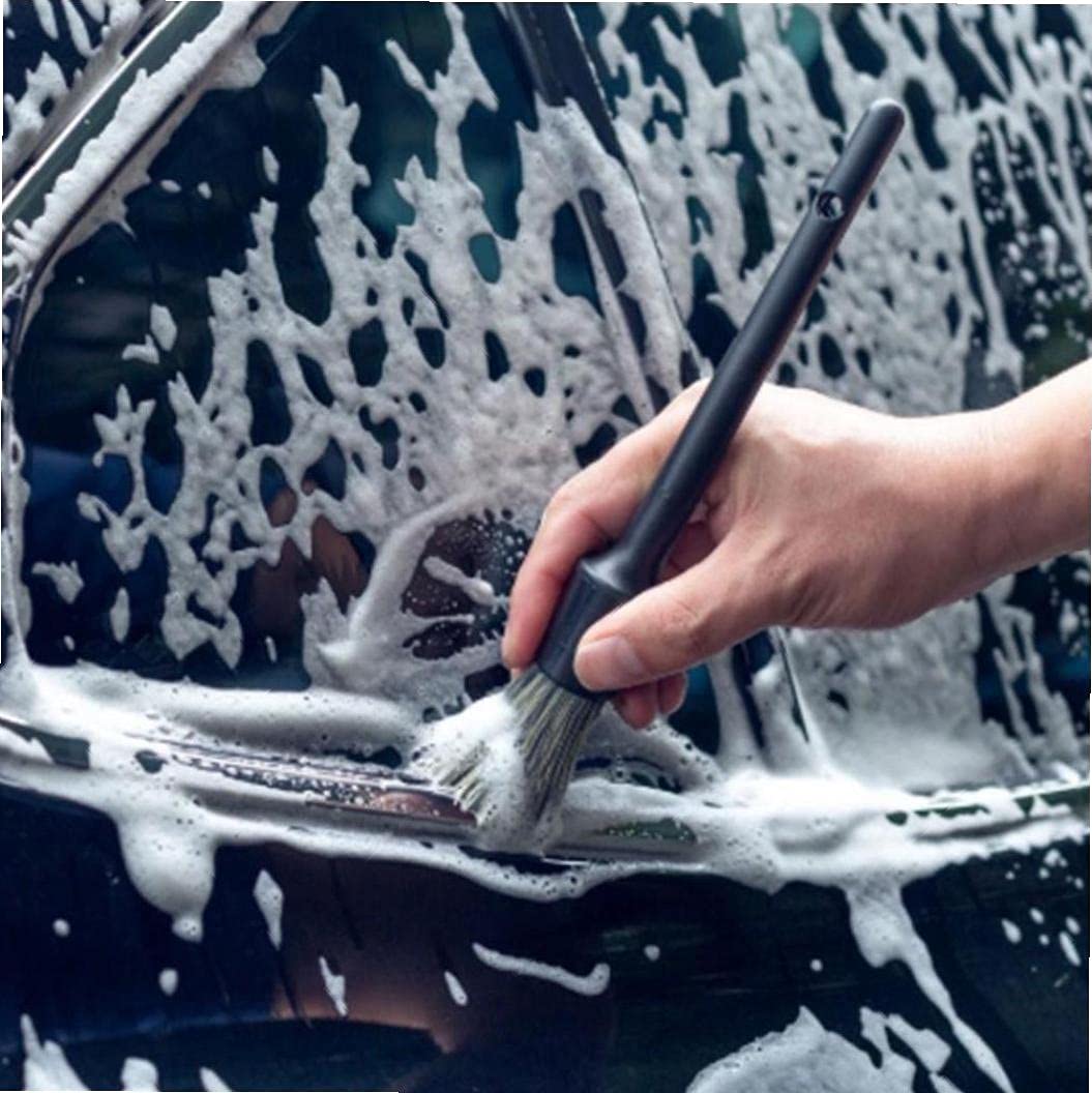 ZORILO Lucullan Mehrzweck-Reinigungsbürsten-Set, 3 Stück, Kunststoffgriff, Auto-Detailing-Bürsten, super dichte Borsten für Innenfelgen und Räder, Reinigung in verschiedenen Farben