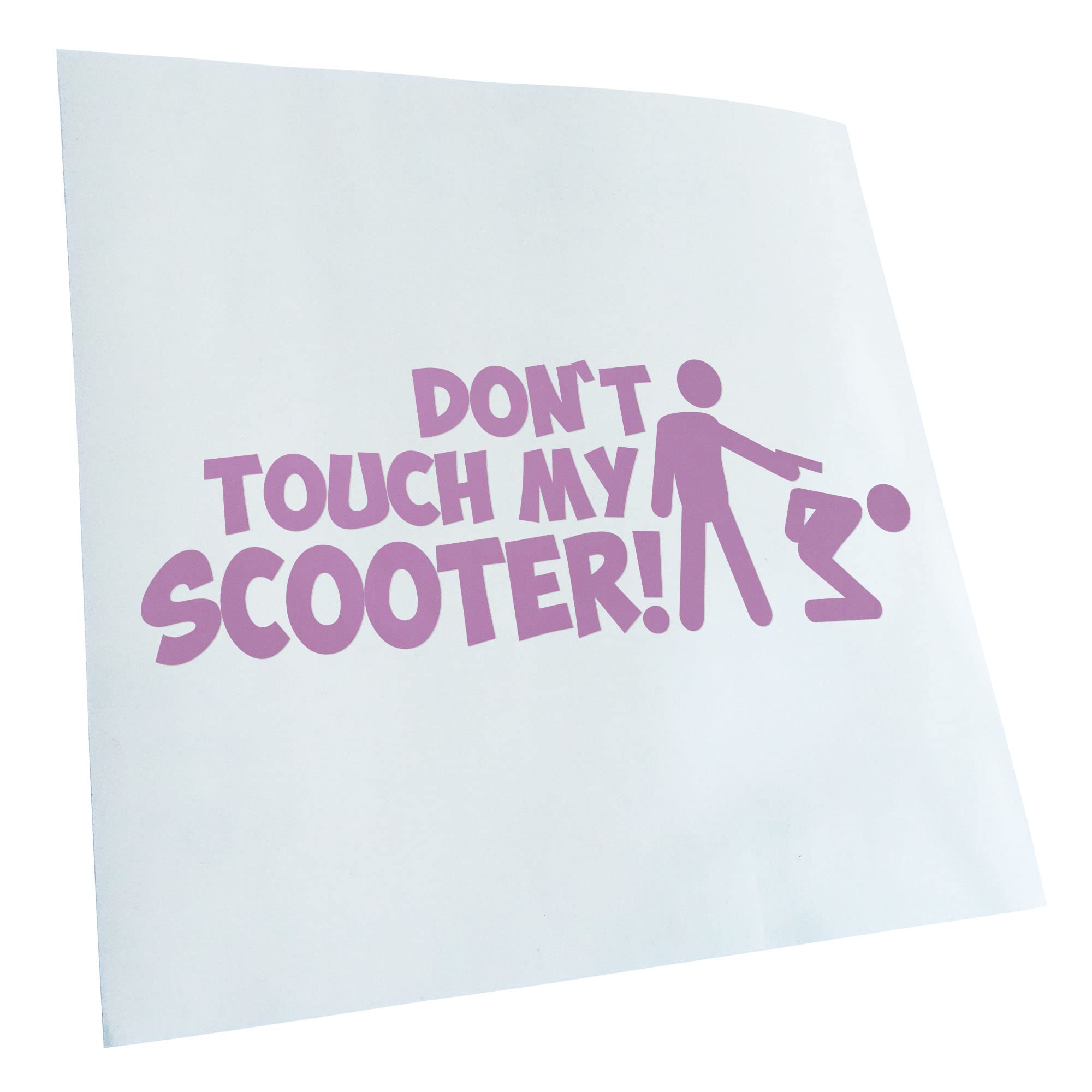 Kiwistar - Car Sticker - Lilac - 60 x 21 cm Dont Touch Scooter Design No. 1 - Rear Window Car Sticker Weatherproof for Car Truck Moped Truck - Sticker Exterior Self-Adhesive Tuning Accessories for