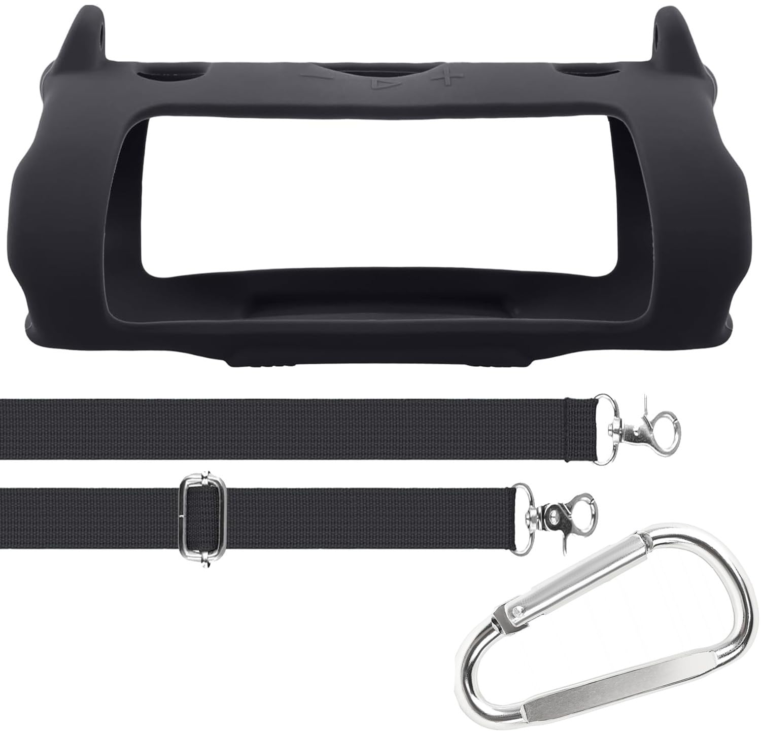 Zitel Case Compatible with JBL Charge 6 Portable Bluetooth Speaker Silicone Protective Cover with Shoulder Strap and Carabiner (Case Only) - Black-image-46