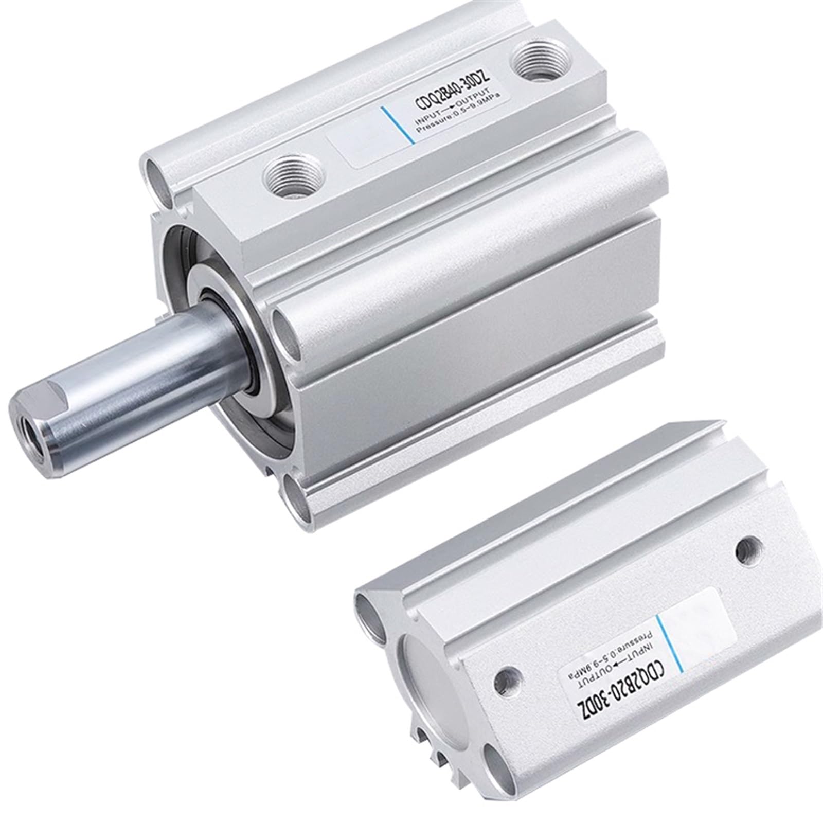 1 x Pneumatikzylinder CQ2B-12/16/20/25x5/10/15/20/25/30D doppeltwirkender kompakter Luftzylinder Standard-Innengewinde Einzelstange (Hub 35 mm, CQ2B12)
