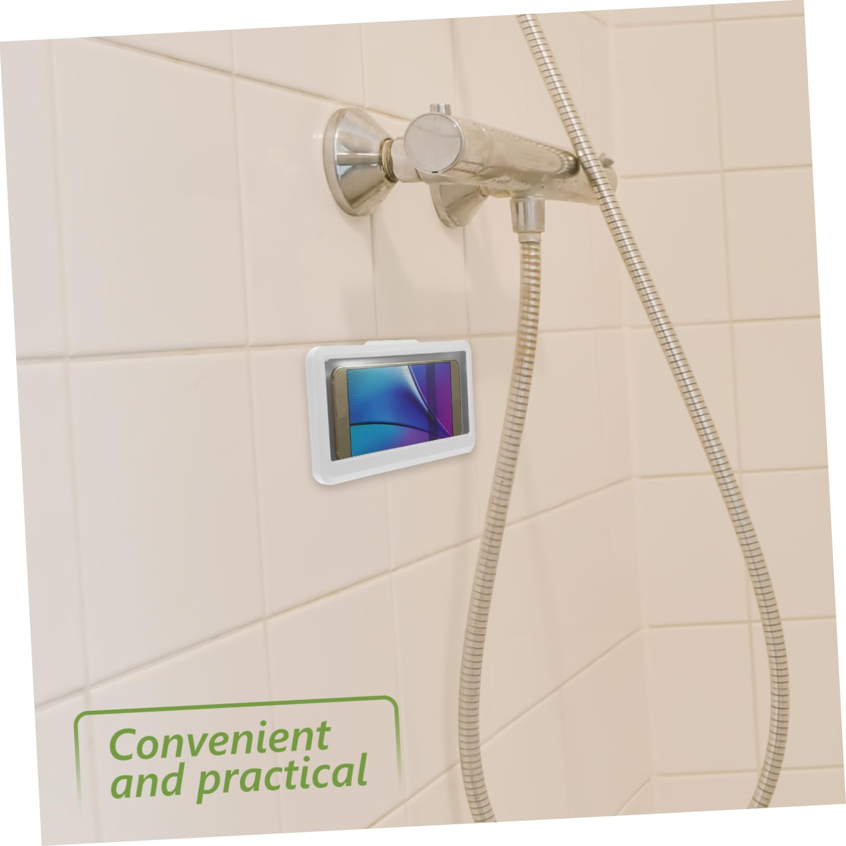 jojofuny 4stücke wasserdichte Handyhalterung Für Dusche Höhenverstellbar Wandmontiert Touchscreen-fähig Für Bad Und Toilette Geeignet Für Smartphones Praktischer Video Und Anrufhalter