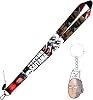 Saitama Anime Lanyard with Saitama Icon Keychain - Yellow, Classic Polyester Cartoon Lanyard for Women, Men, Teachers