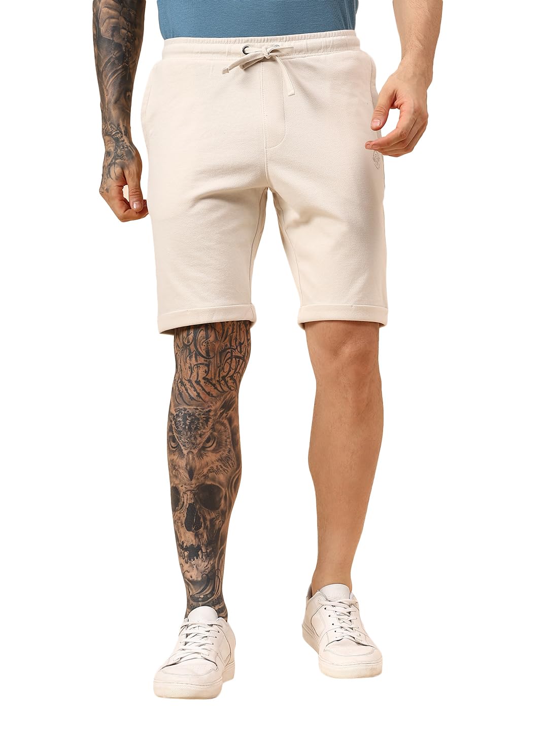 cantabil Men's Solid Regular Fit Casual Bermuda (P_MBER00097)-picture-34