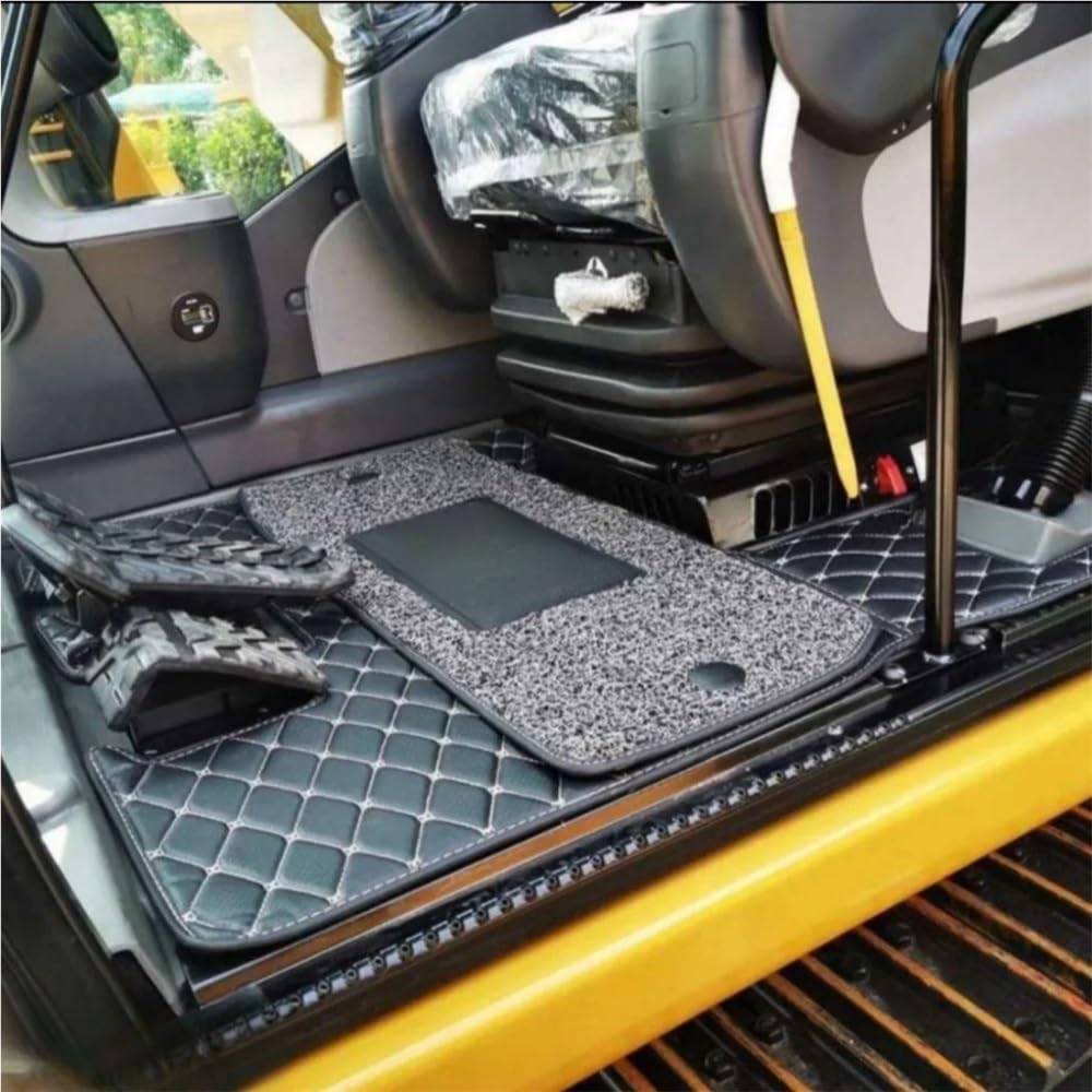 Auto Tappetino Per CATERPILLAR CAT E320D Per D2 E330D E336D Speciale Pavimento In Gomma Escavatore Cabina Tappetino Tappeto Proteggere Pulito Decorazioni Tappetini Auto