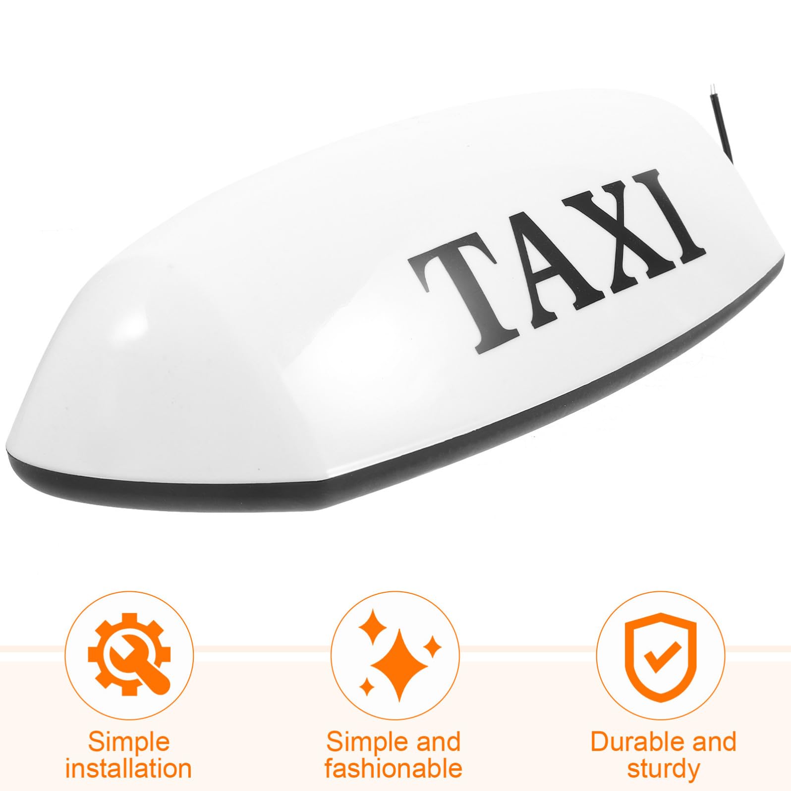 Ciieeo Lampada da Taxi Magnetica per Auto 12v Alta Luminosità e Materiale Pp Antiscossa per Guida Notturna Sicura e Visibile