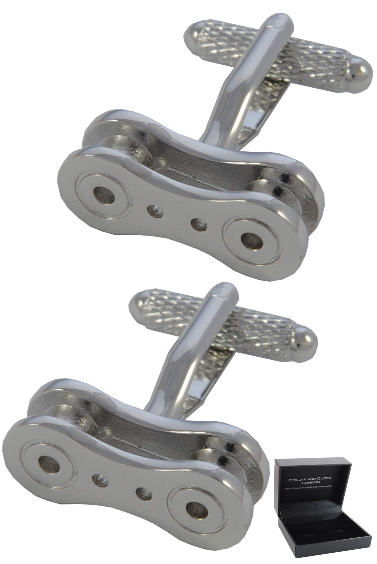 Collar and Cuffs London Cufflinks for Men Sport - with Box - Novelty Metal Designer Fun Cufflinks - Solid Brass Metal - Individual Sports - Single Personal Sport - One Pair