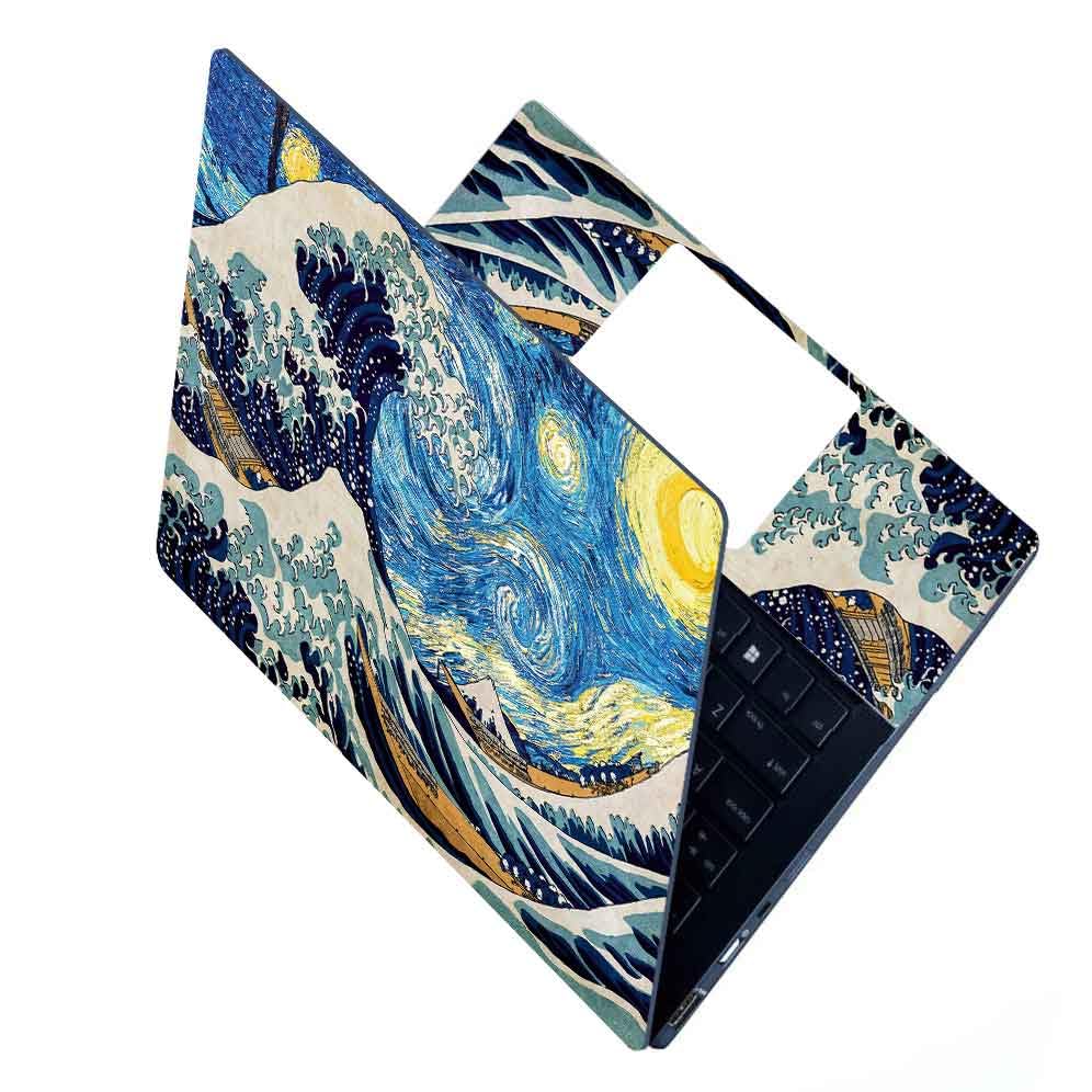 Image of Full Laptop Skin Stickers HD Quality Sticker for Laptops Upto 15.6 inch (Dustproof|Waterproof|Scratchproof|Reusable) - BE STRY NGHT NW FL