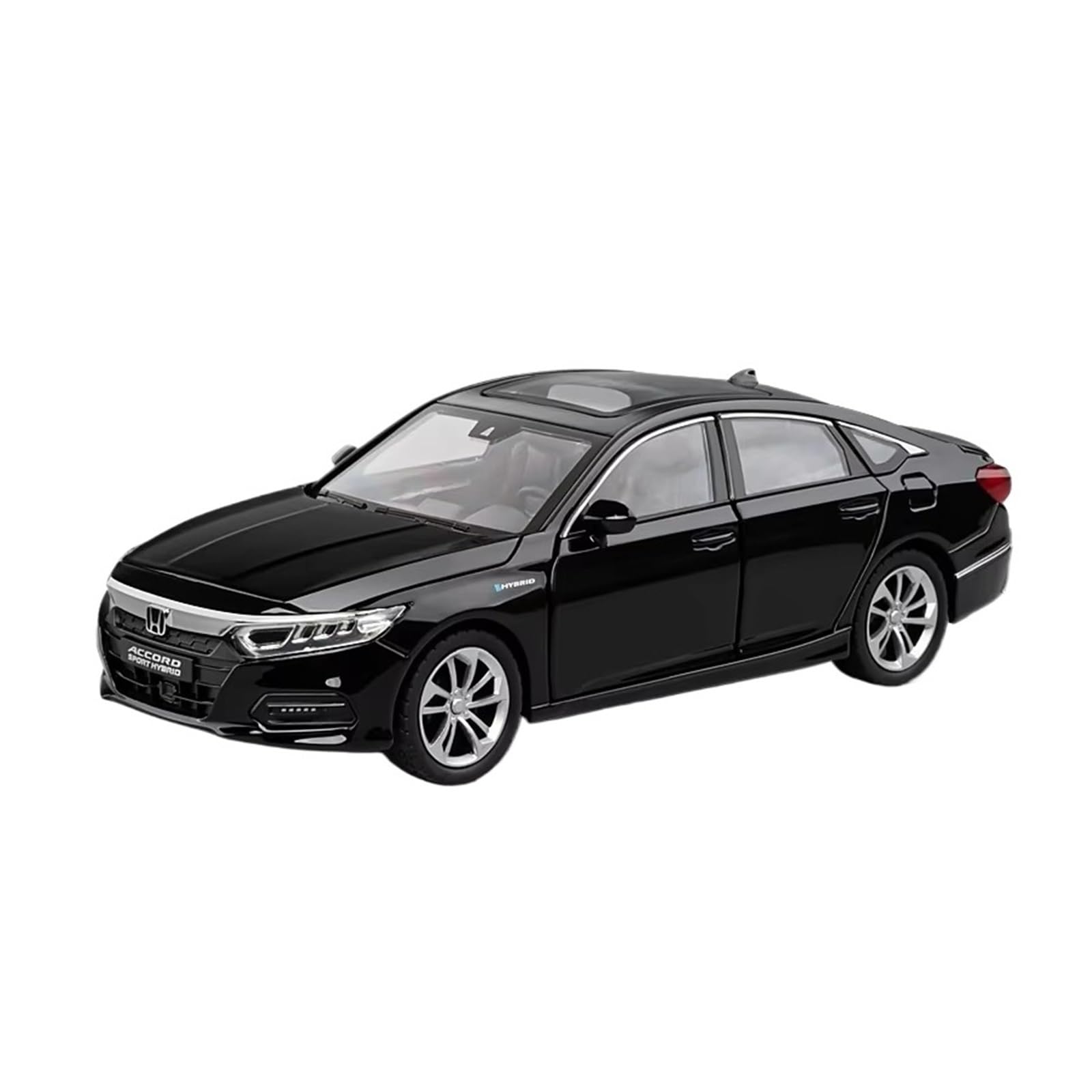 1:24 Per Accord Lega Metallo Pressofuso Modello Di Auto Collezionabile Hobby Decorazione Regalo(Black,With box)