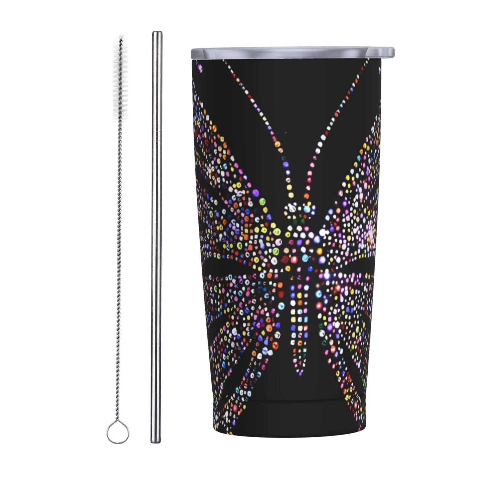 Mug isotherme avec paille pour un café parfait au bureau ou en voyage