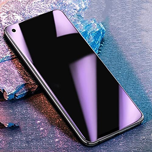 COMORO Tempered Glass Screen Protector for Oneplus 9RT 5G Temper Glass Transparent 9H Hardness Full Glue Cover Friendly Anti Scratch - Anti Blue Glass