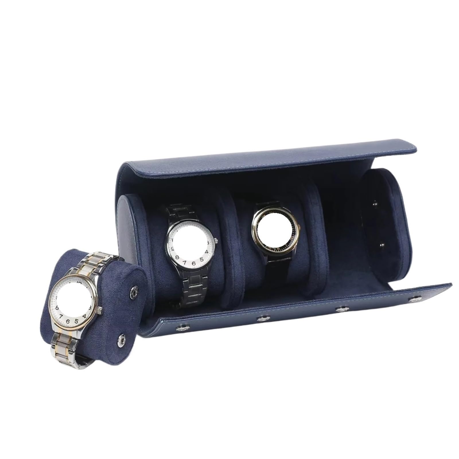 Scatola Rol In Pelle Fatta A Mano Con Custodia Da Viaggio for Orologio 2 Pezzi Per Orologi