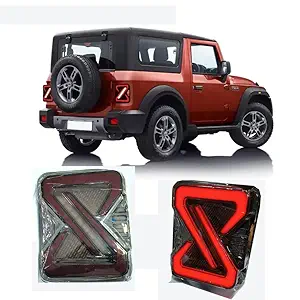 Capital Car Emporium New Mahindra Thar 2020 Tail Lamps V3 Type-S Design