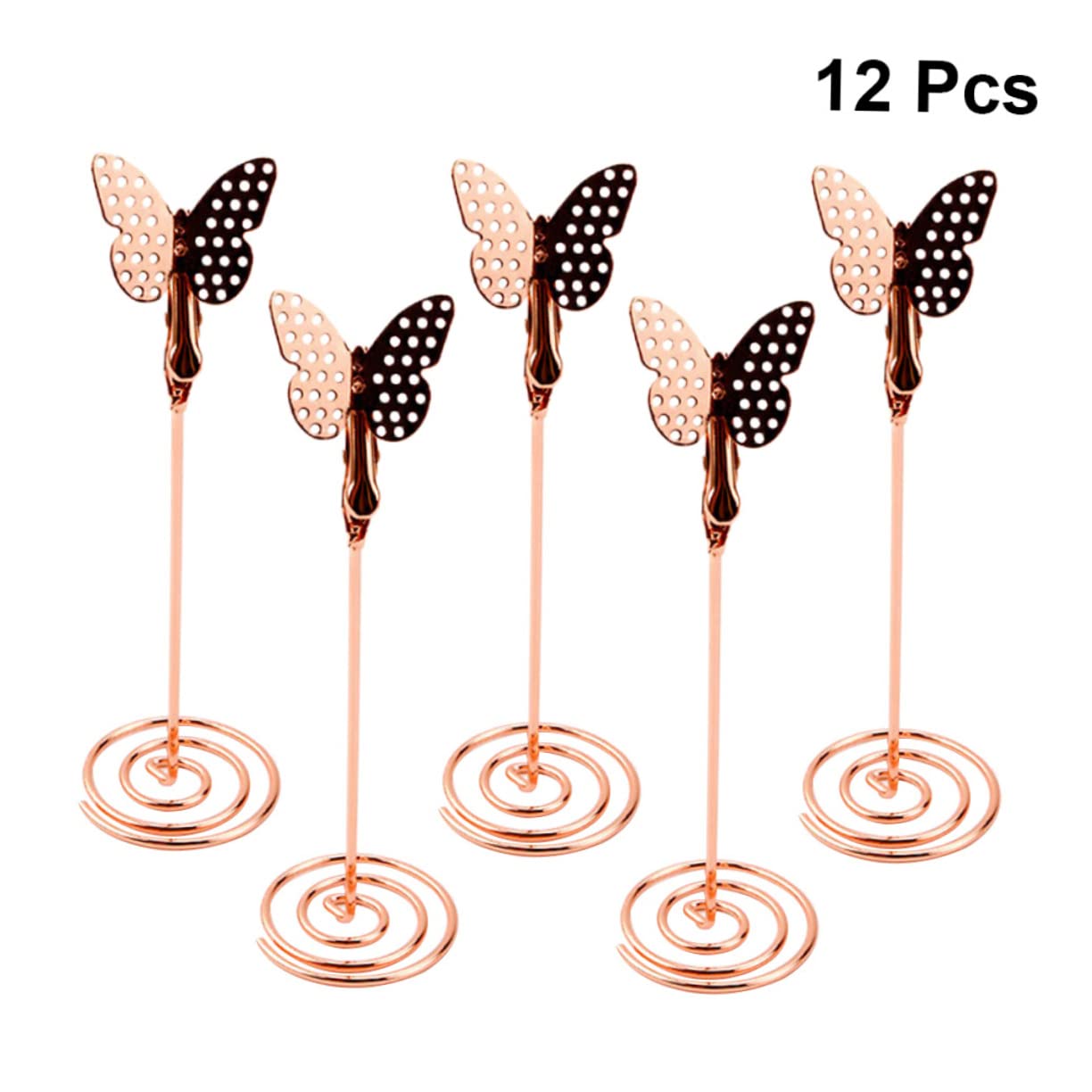 Cabilock Uds Soportes Para Números De Mesa Clips Para Notas Para Oficina Clips Para Menú Para Fiesta De Boda Clips De Fotos De Metal Soporte Para Nombre De Escritorio
